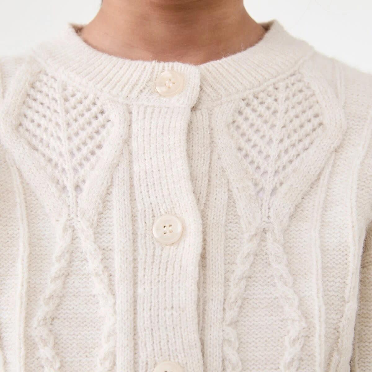 5 Oversized Cardigan Crm Marle, 5 of 9