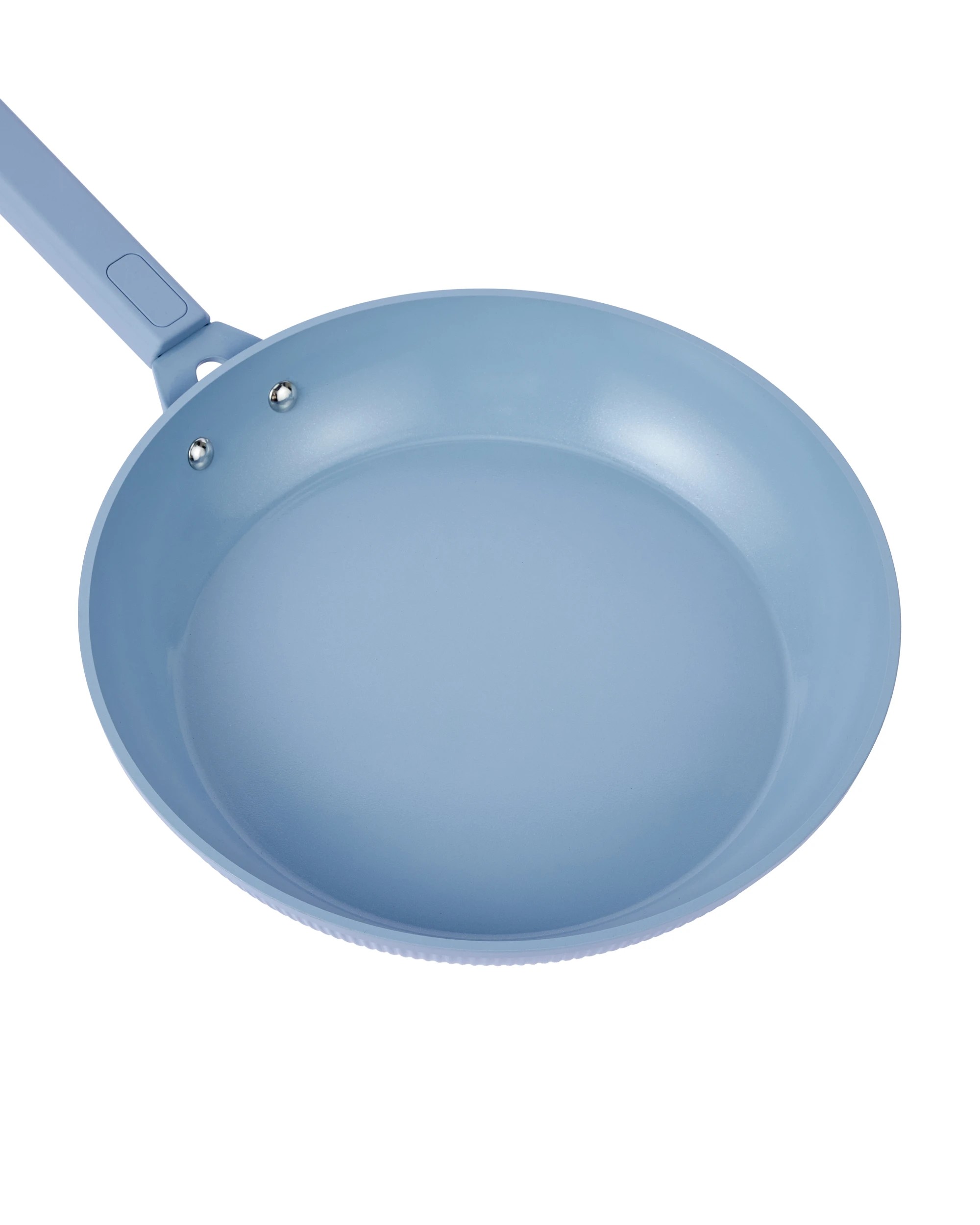 4 2 Pack Ceramic Coated Non Stick Fry Pans - Blue, 4 of 7