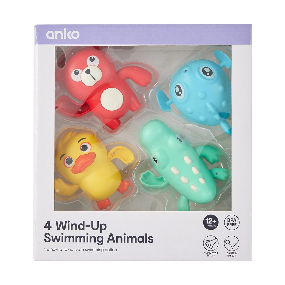 8 4 Pack Wind-Up Swimming Toys, 8 of 9