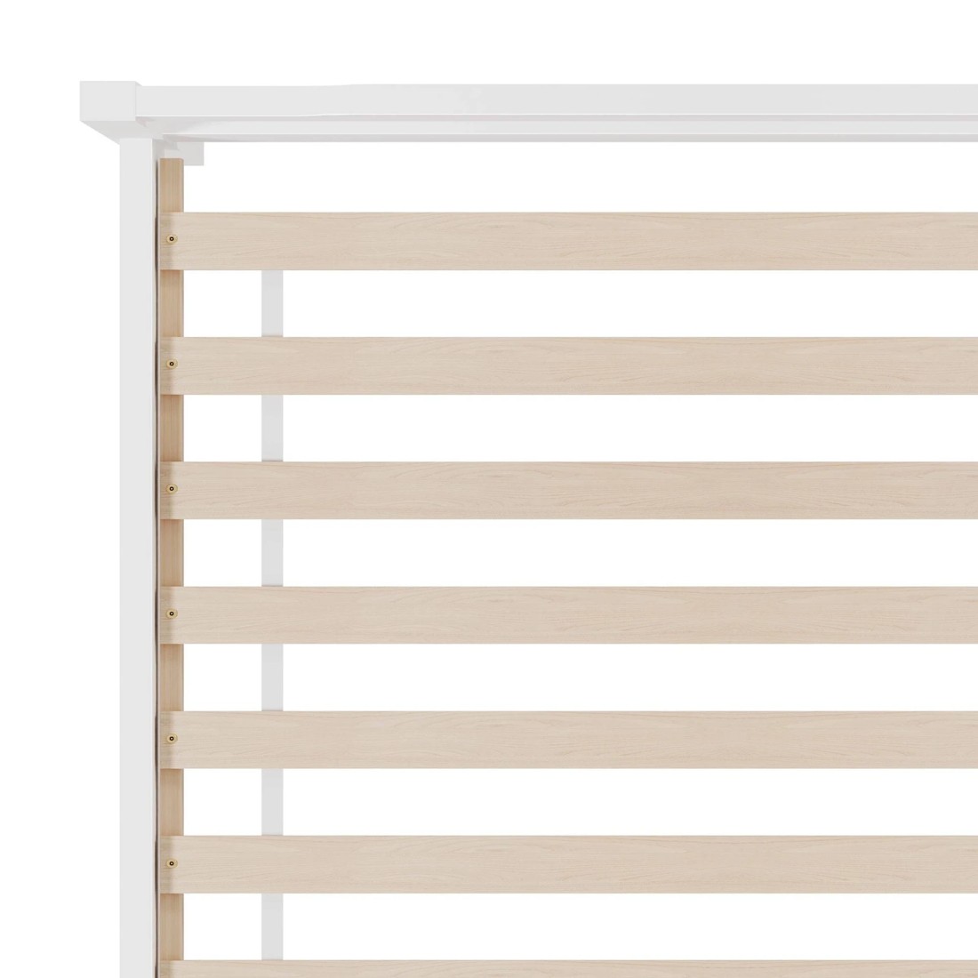 9 Alfordson Bed Frame Wooden Single Size Mattress Base Platform Timber Dubem - White, 9 of 10