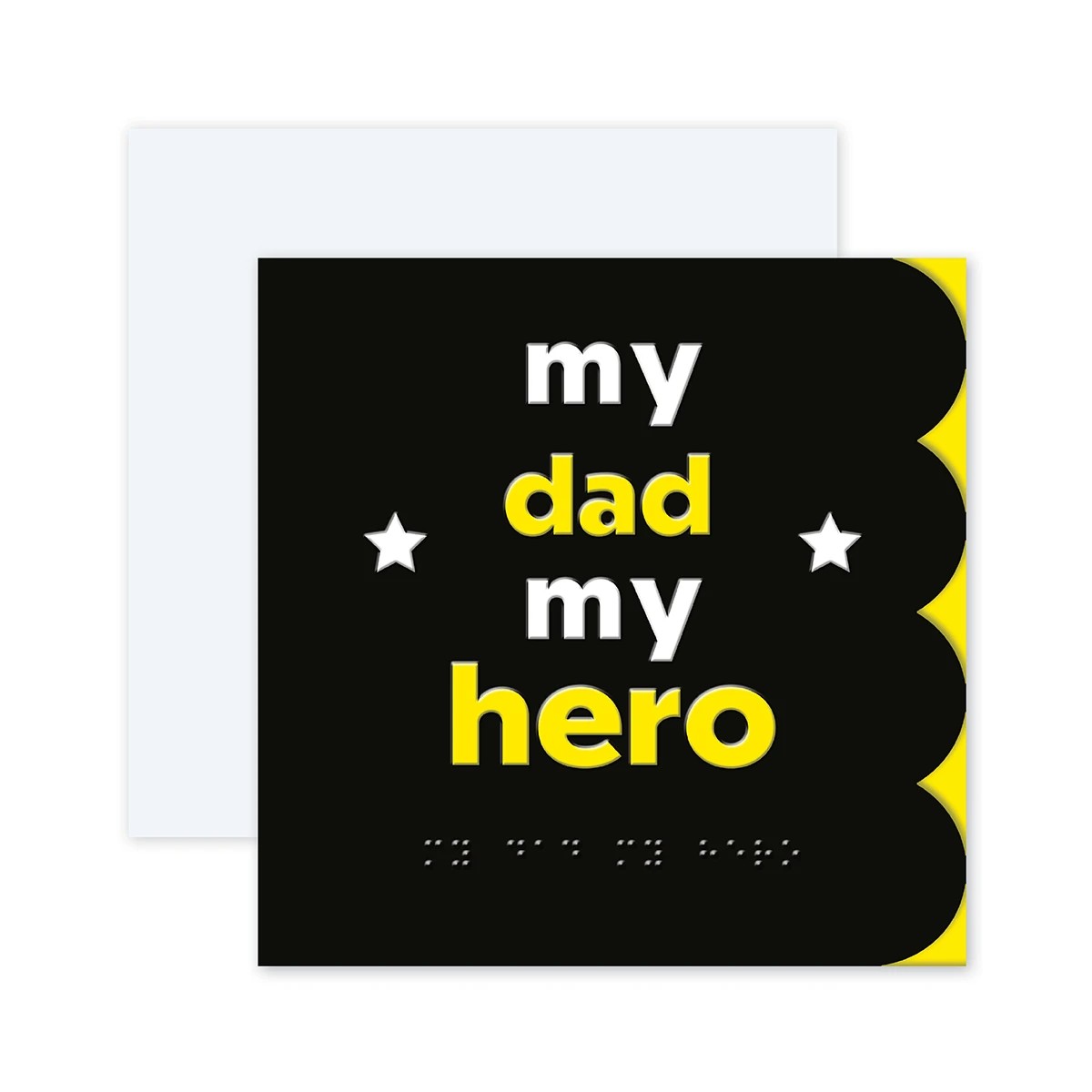1 Hallmark Braille Greeting Card - My Dad My Hero, 1 of 3