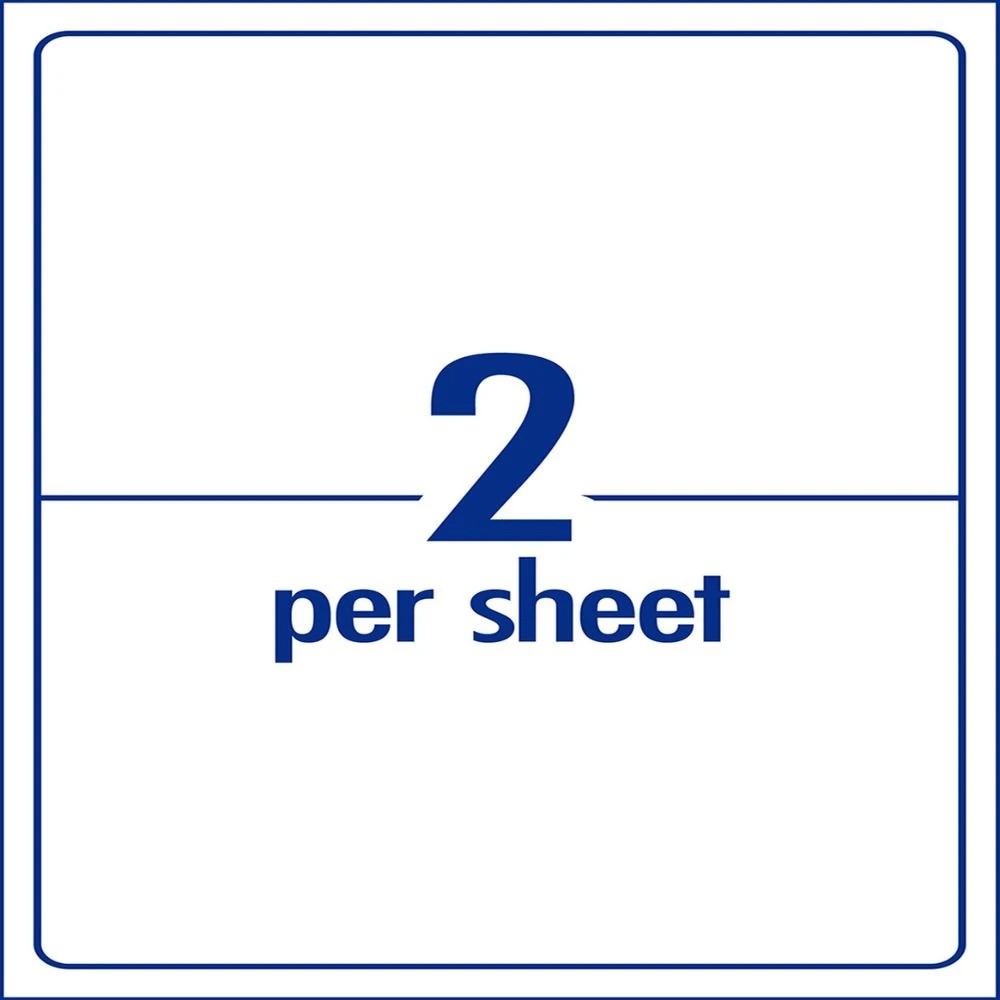 3 Avery Premium White Shipping Labels AveryEco A6 2UP 25 Sheets, 3 of 7