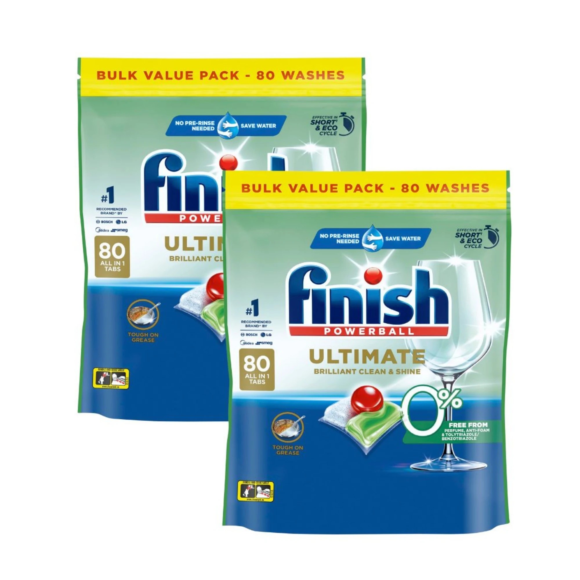 1 Finish Powerball Ultimate 0Frag Dish Caps Pk80 x2, 1 of 2