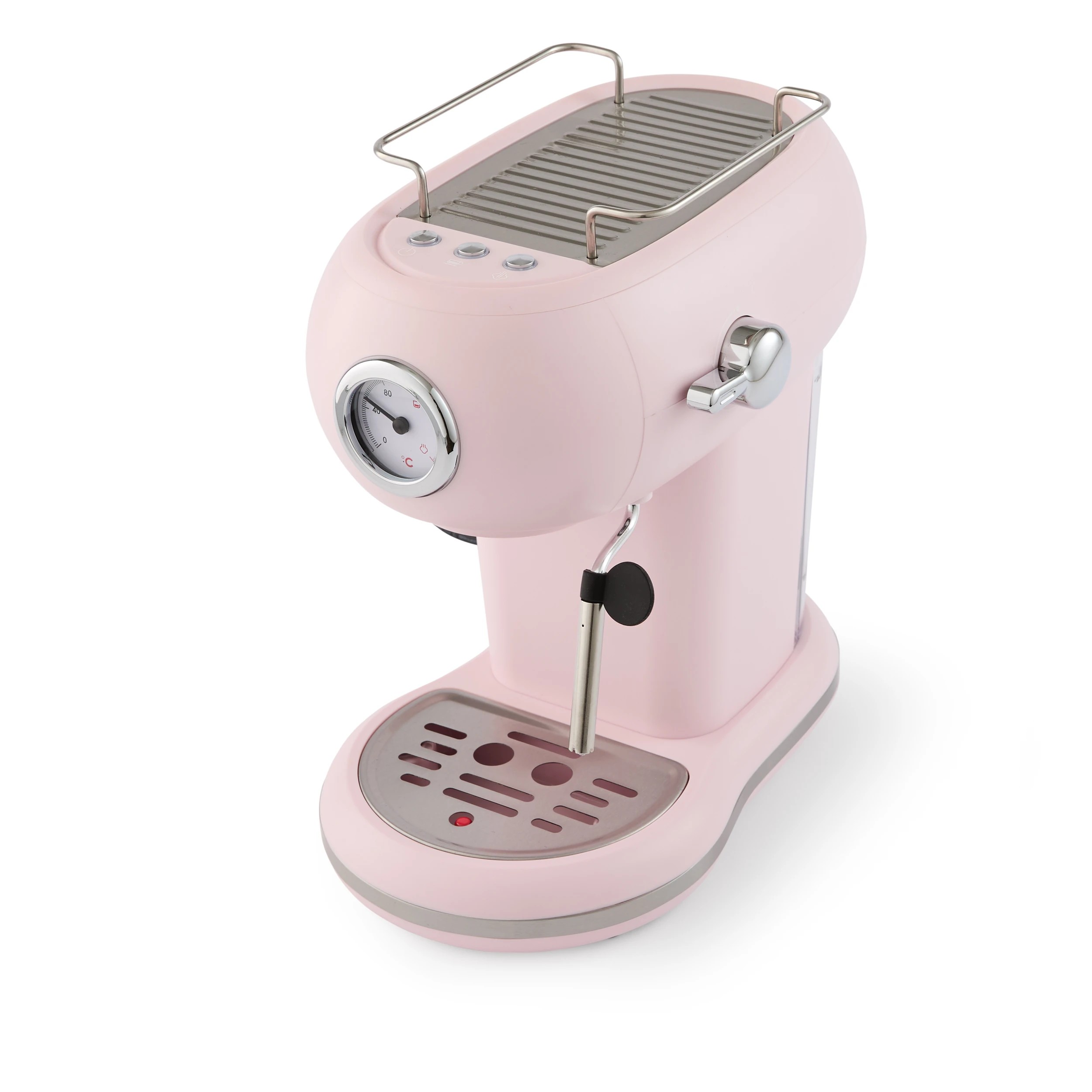 4 Retro Espresso Coffee Machine - Pink, 4 of 8