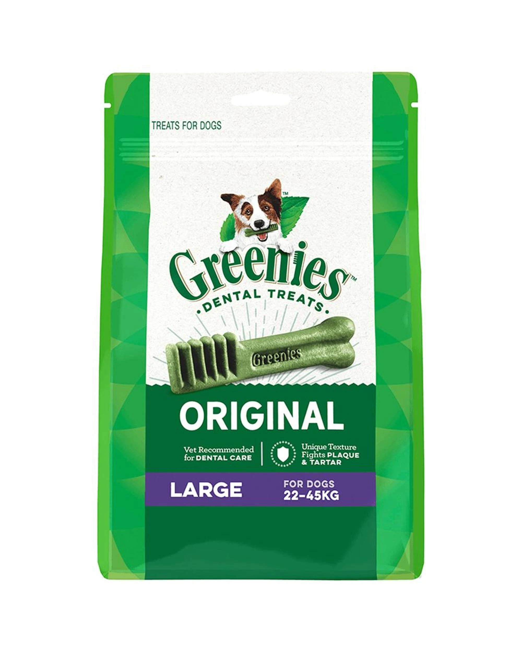 10 Greenies Dental Treats Oral Care Original Large for Dogs 22-45kg 4 Pack, 10 of 10