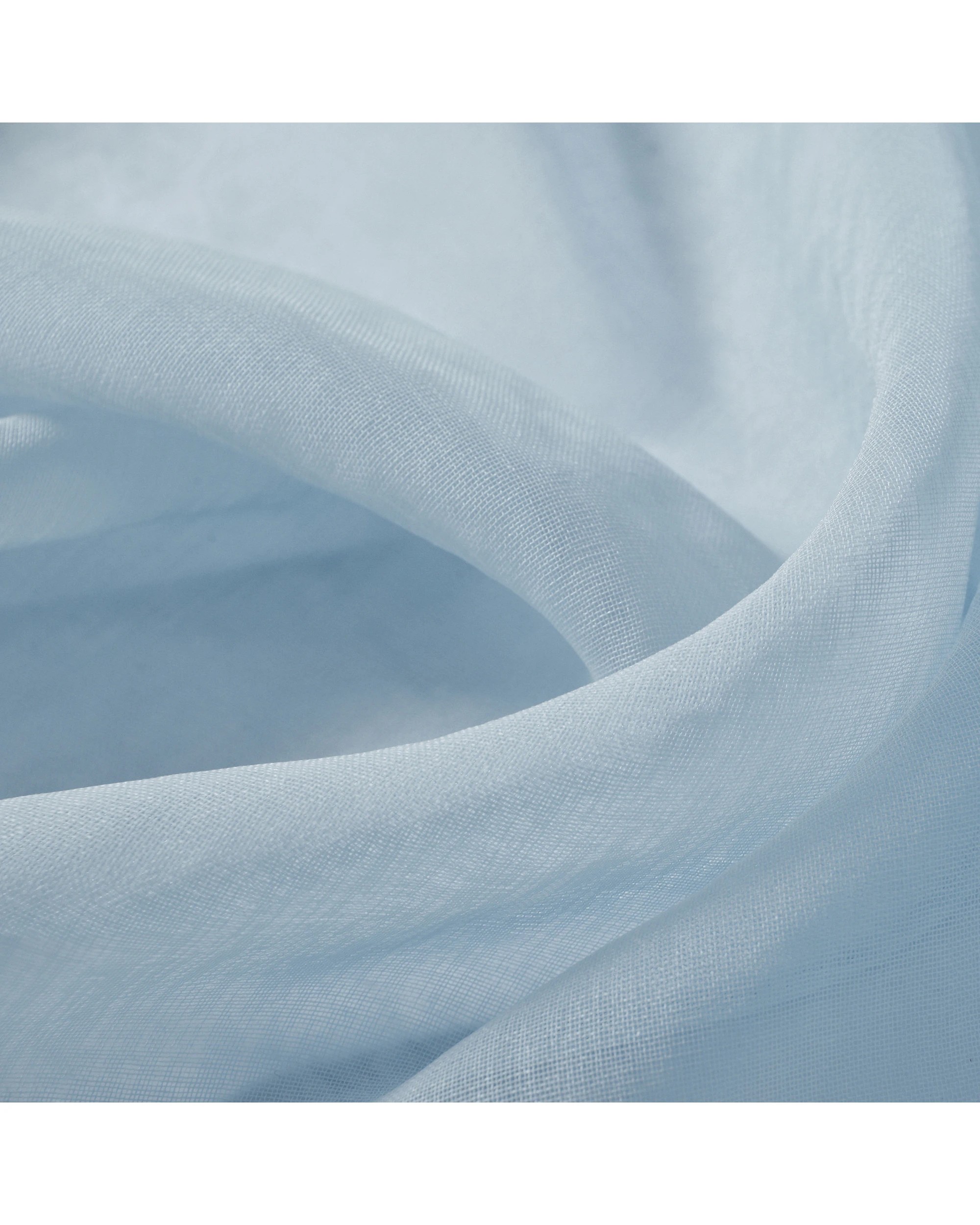 4 Cadence & Co. Kirra Sheer S-Fold Curtain 320x280cm - Fits 180cm Track - Sky, 4 of 4