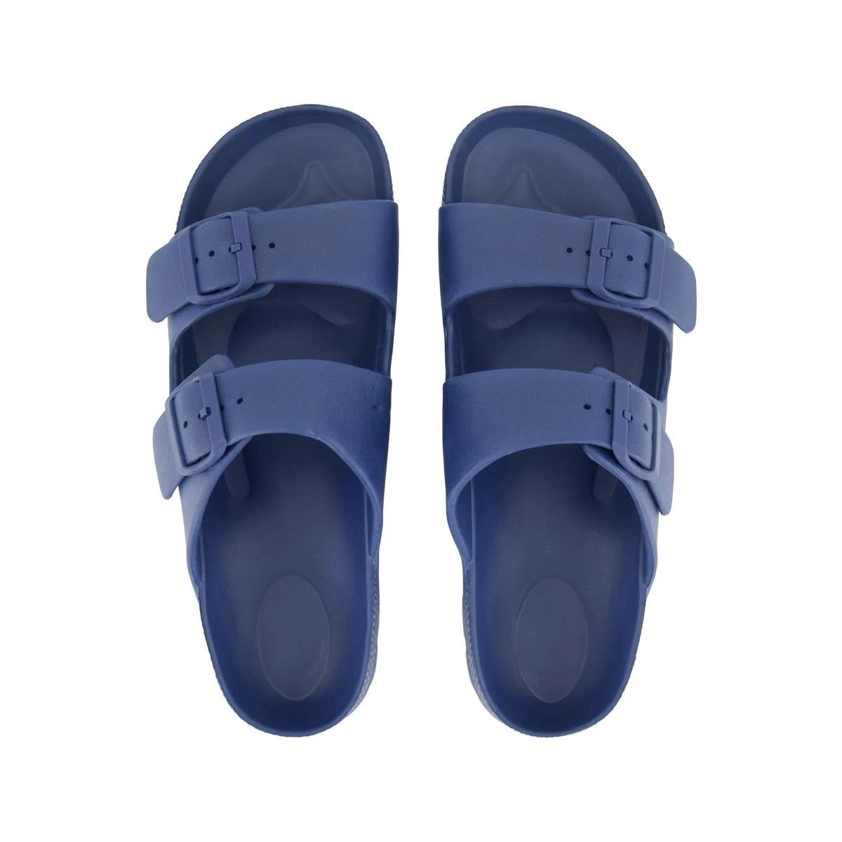 3 Double Buckle Slides Navy, 3 of 4