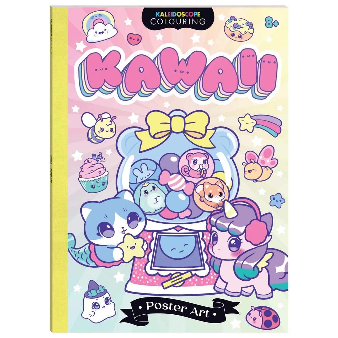 1 Kaleidoscope Colouring Poster Art: Kawaii - Book, 1 of 5