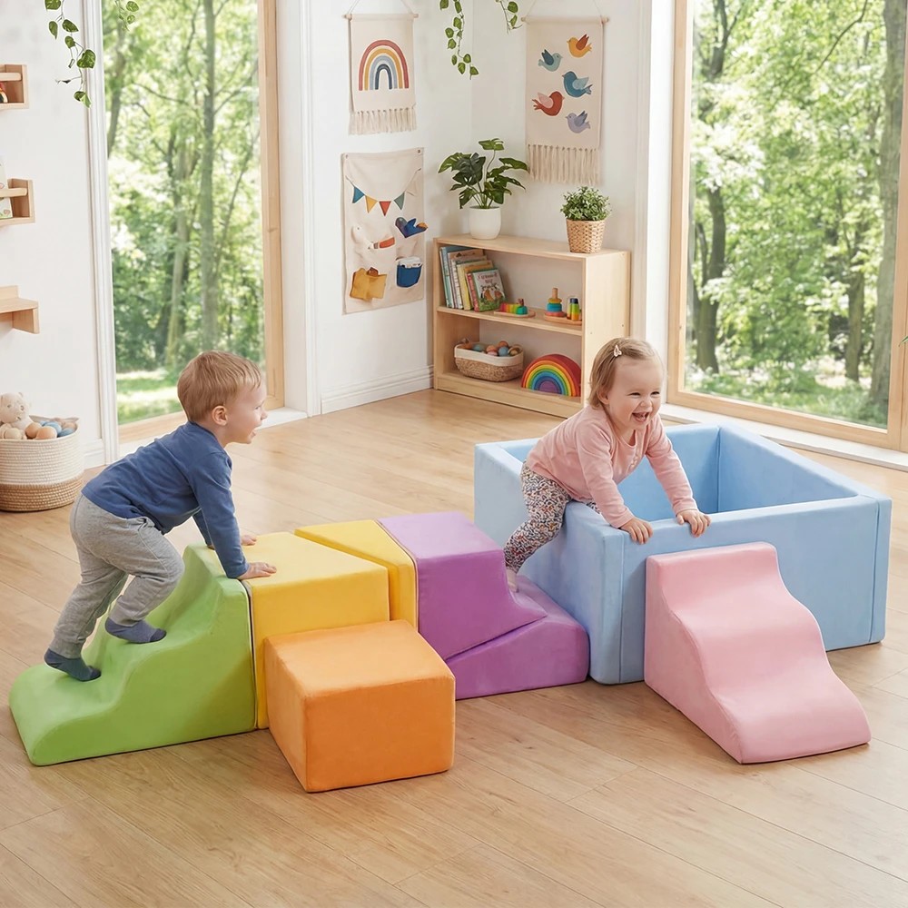 3 Playpals 7-Piece Kids Foam Climbing Blocks Set Toddlers Crawling Activity Toys - Multi, 3 of 3