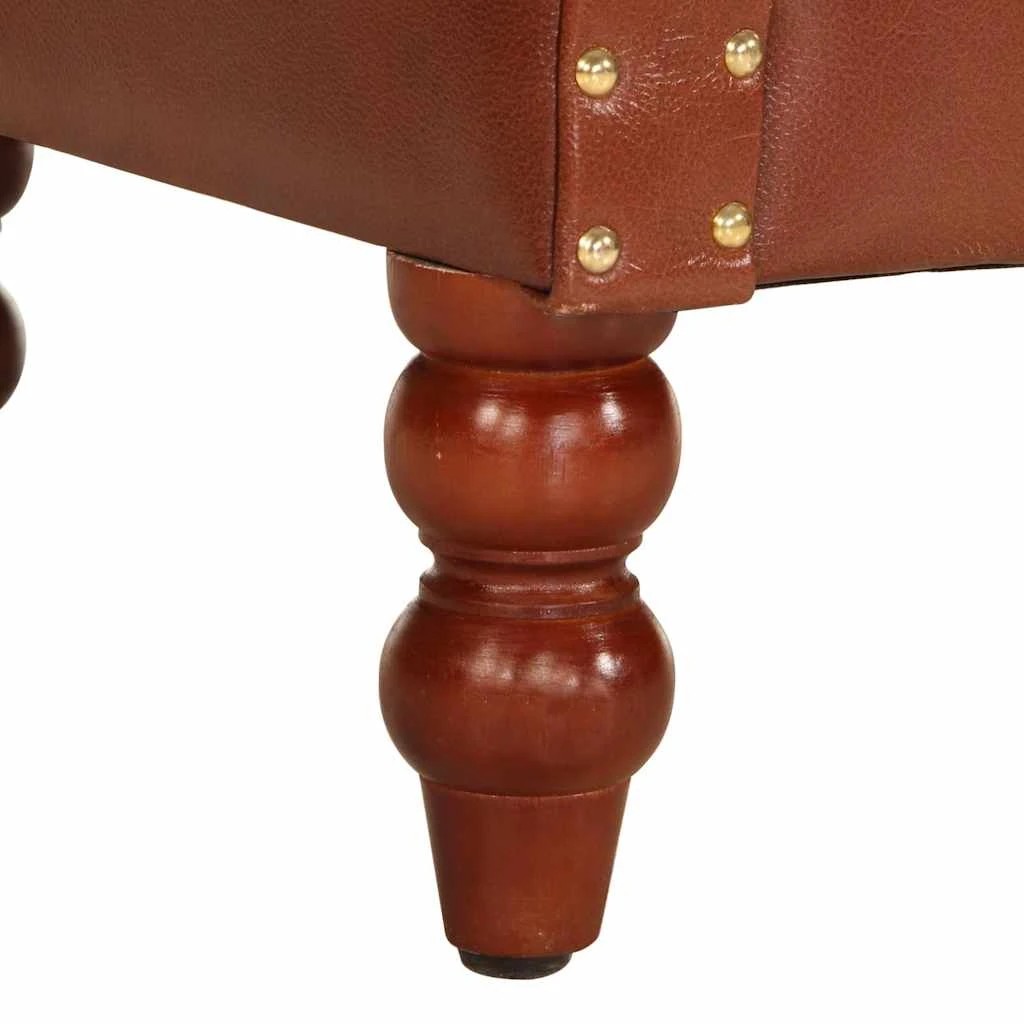 6 vidaXL Chair Leather - Brown, 6 of 8