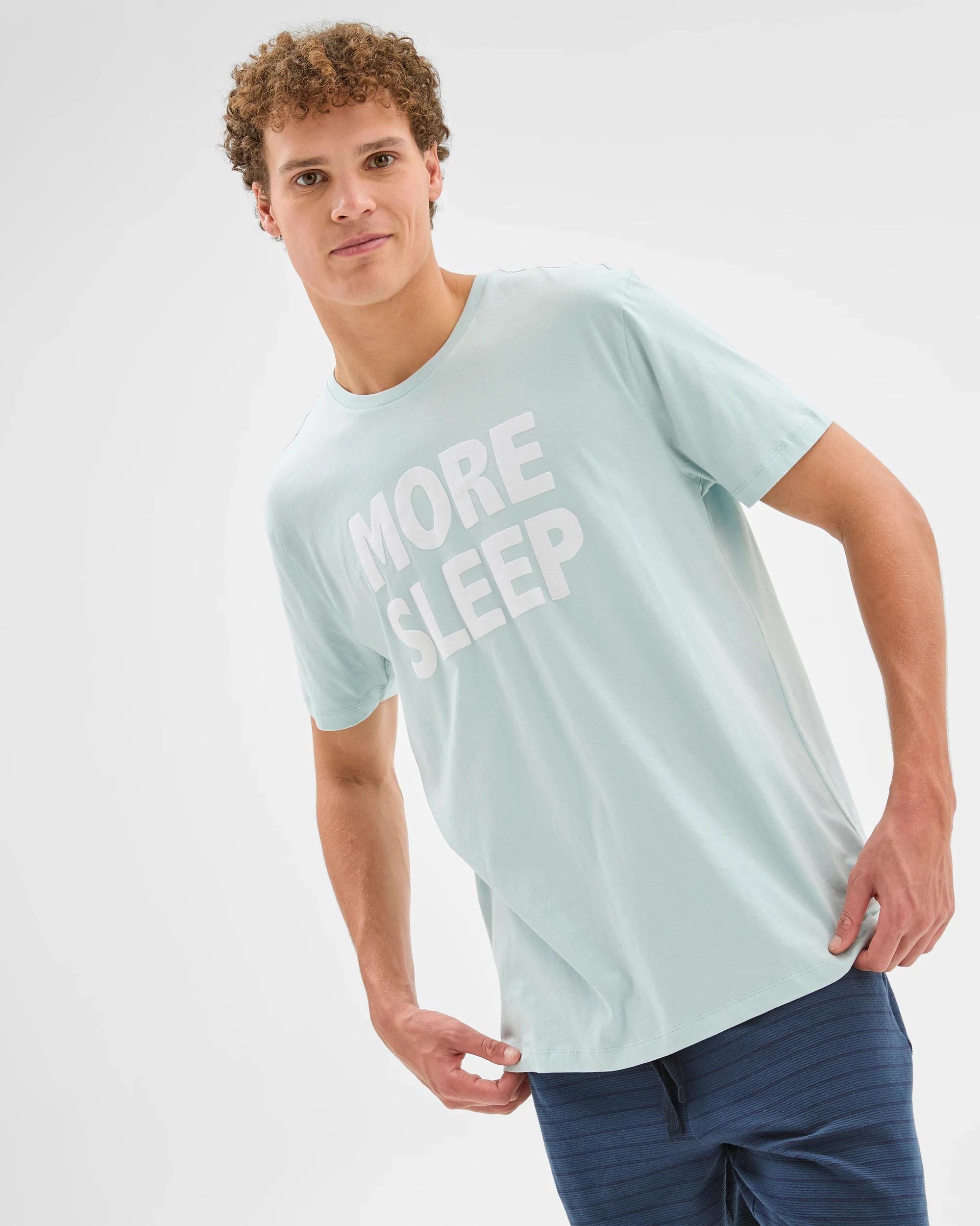 2 Australian Cotton Sleep T-Shirt - Maxx BLUE MORE SLEEP, 2 of 5