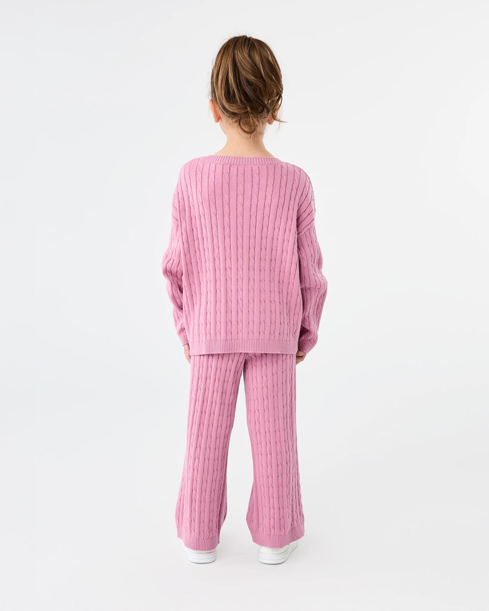 3 Top and Pants Knit Set Dust Rose, 3 of 7