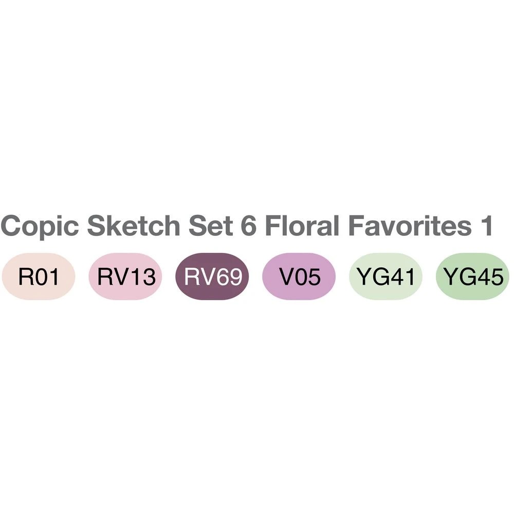 3 Copic Sketch Marker Set Florals 6 Pack, 3 of 5