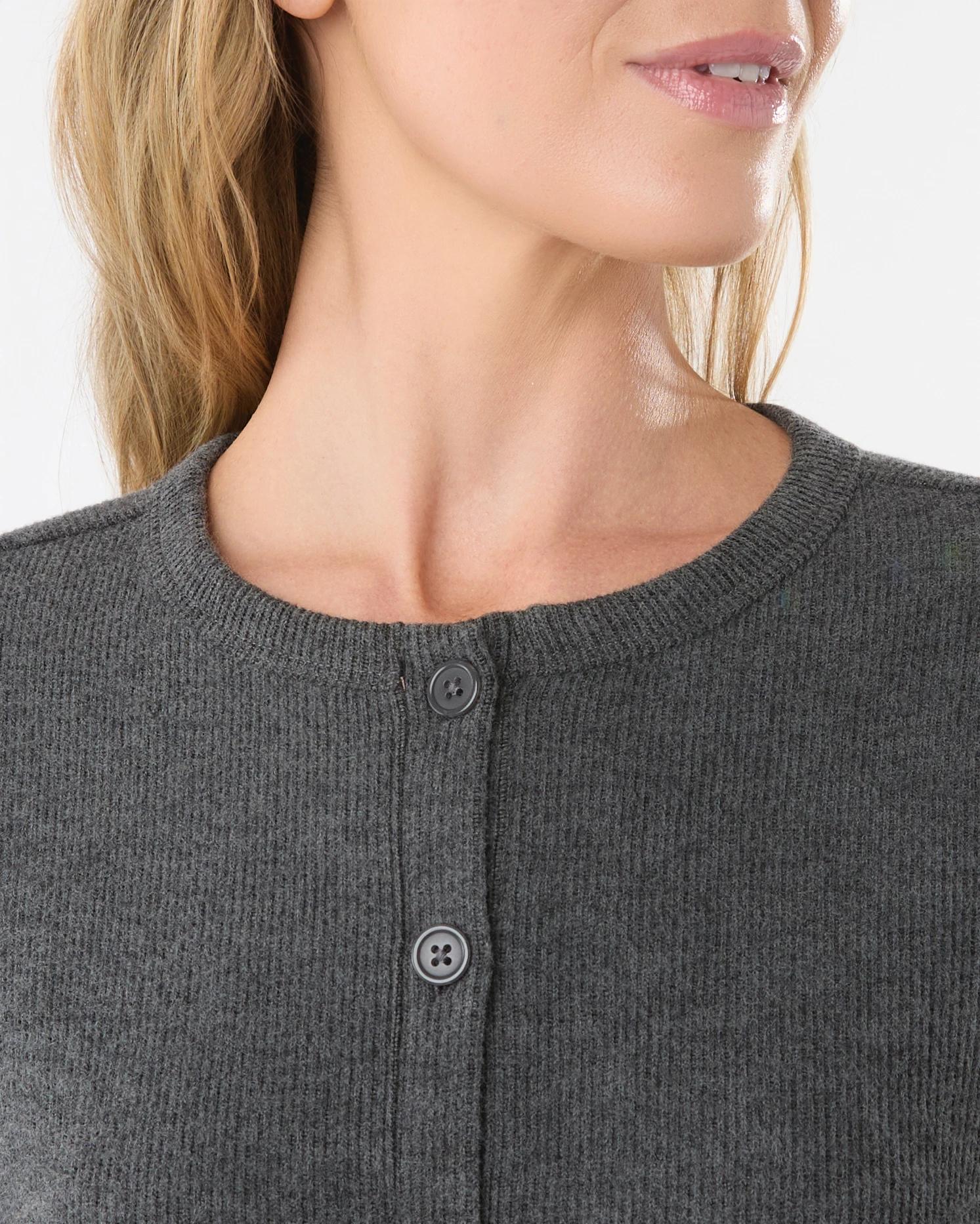 5 Long Sleeve Brushed Cardigan Shdwmarle, 5 of 7