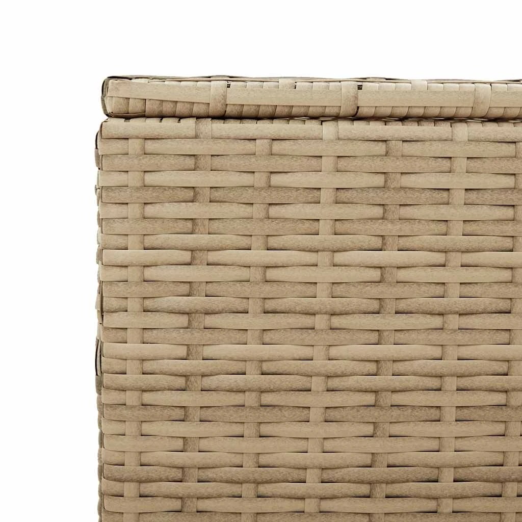 9 vidaXL Outdoor Storage Box on Wheels Modern - Beige, 9 of 9