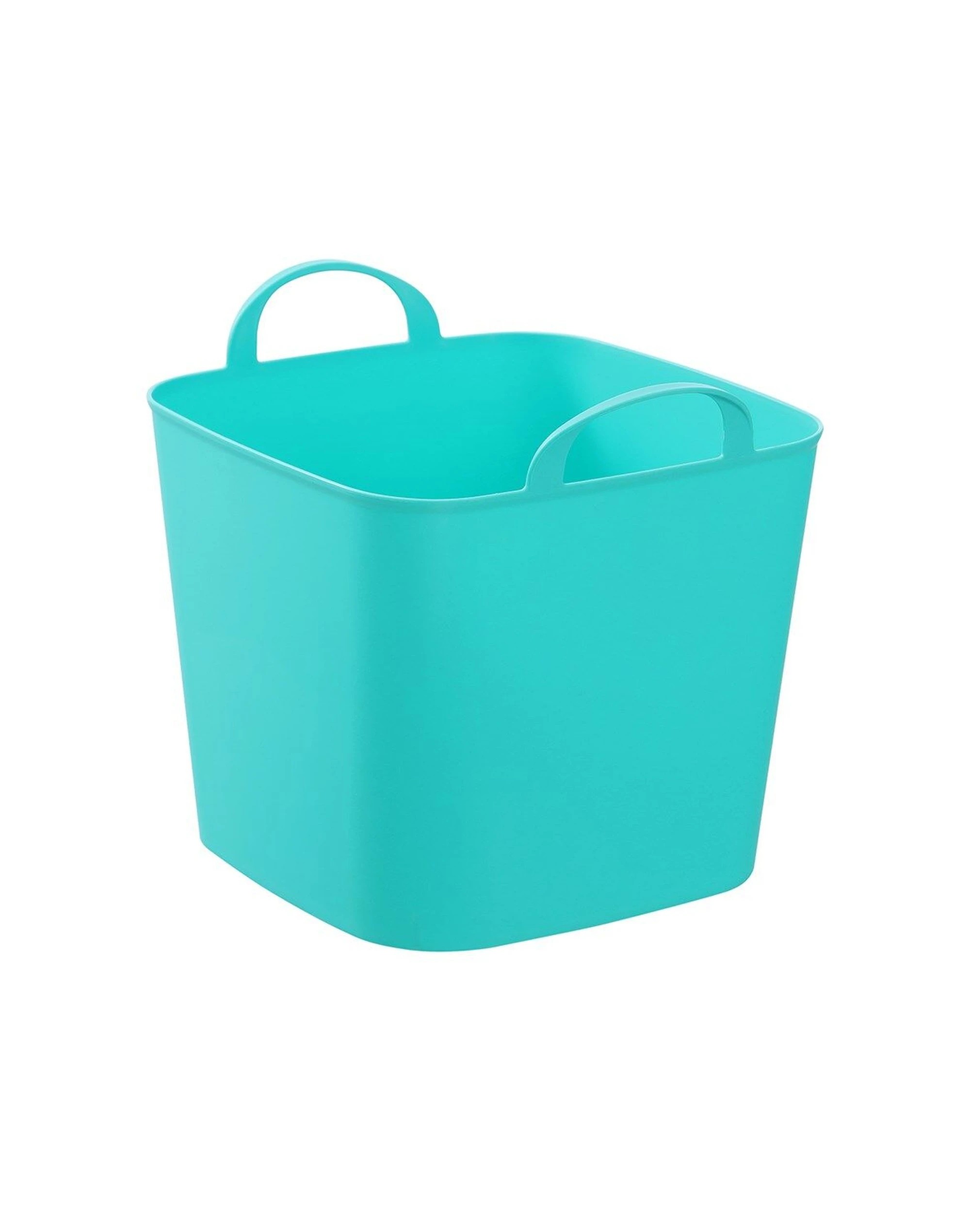 1 Boxsweden Mini Flexible Storage Organiser Square Tub Box Integrated Handles 16L - Multi, 1 of 7