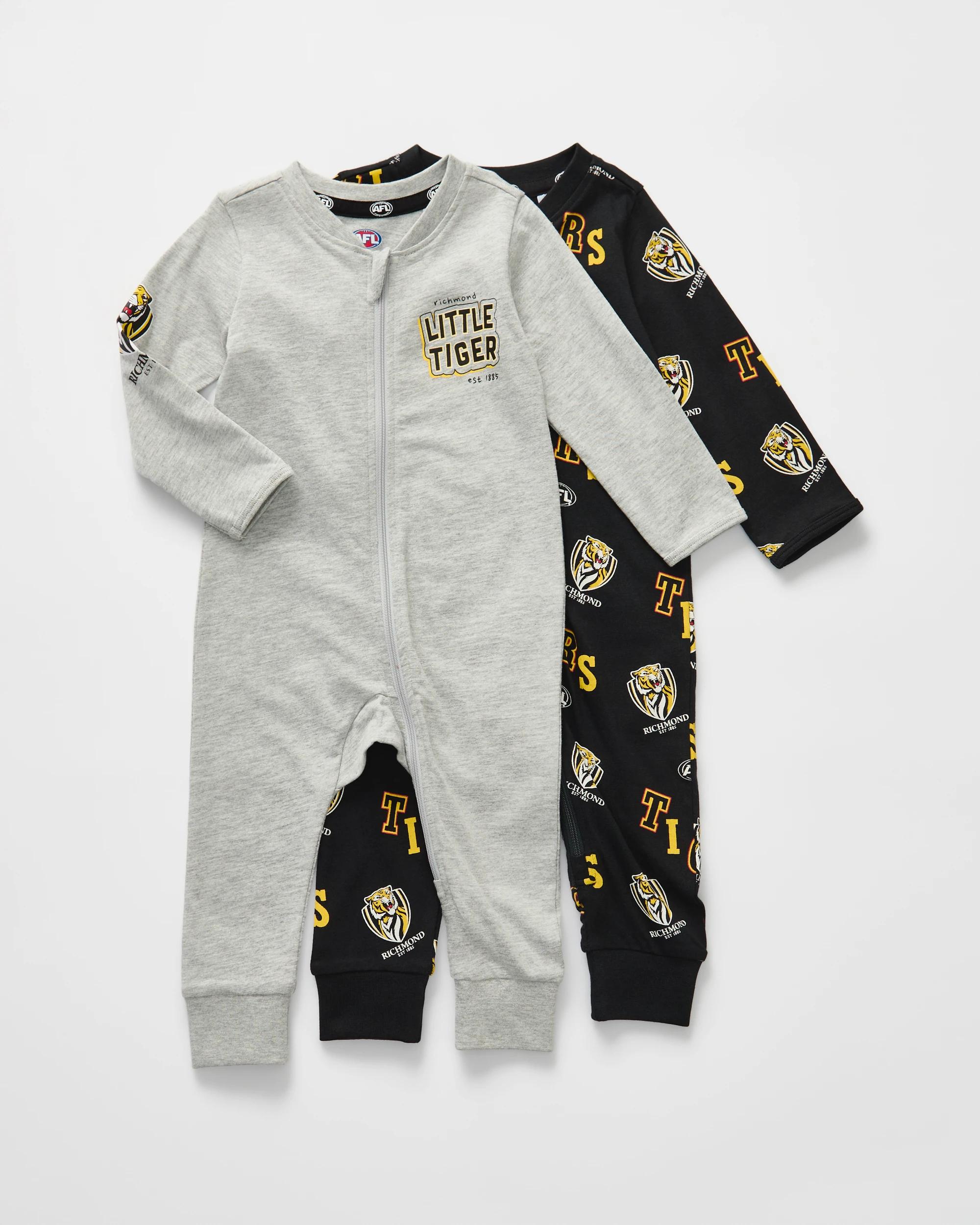 1 2 Pack Official AFL Baby Coveralls Richmond, 1 of 7