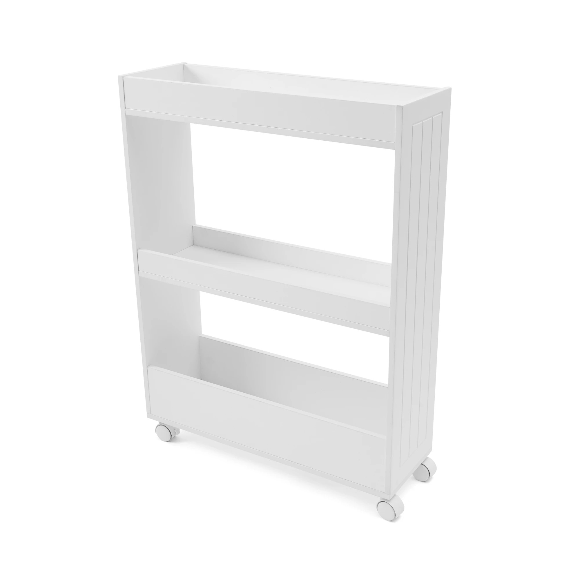 4 Panelled Narrow Trolley - White, 4 of 7