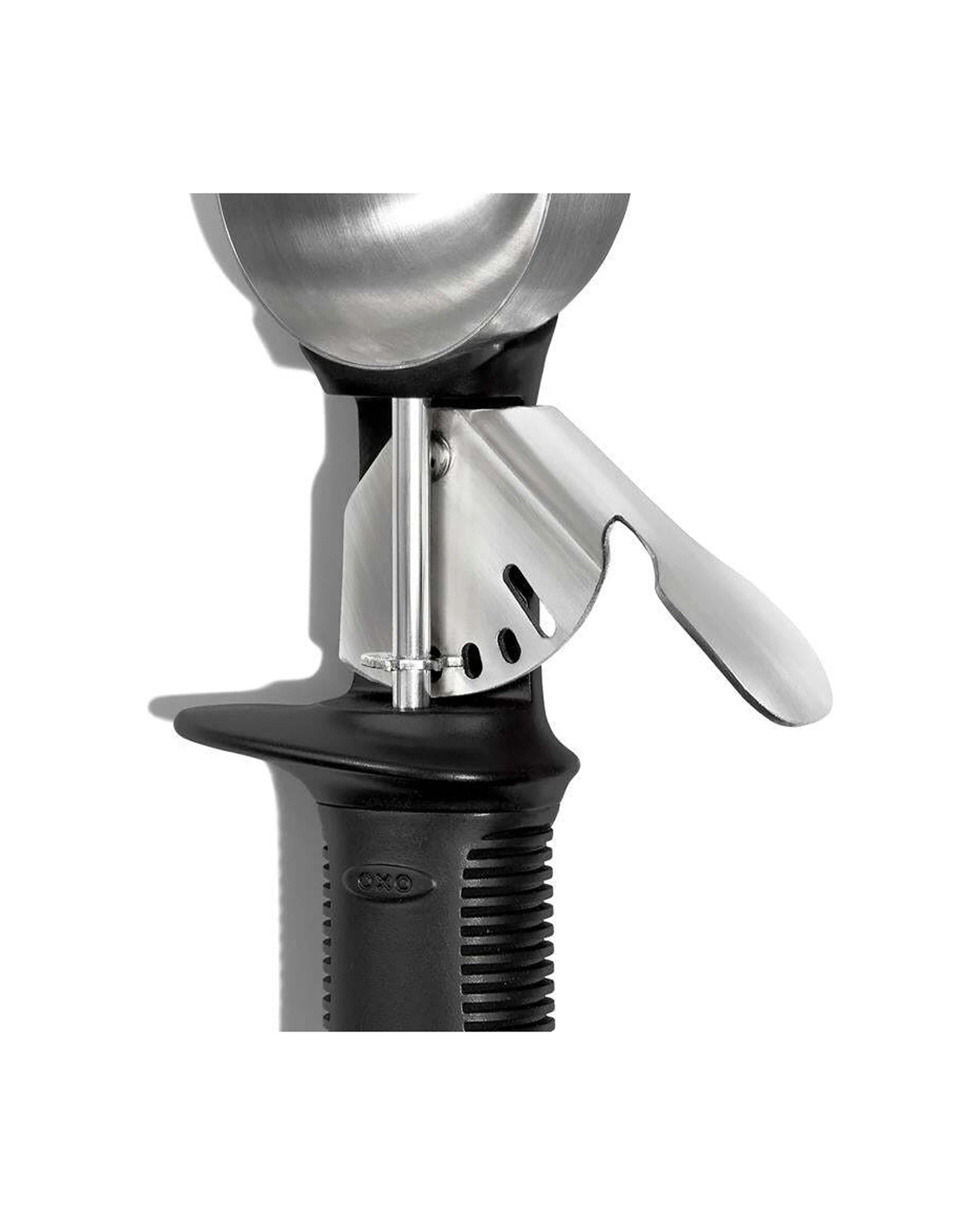 1 Oxo Stainless Steel Trigger Ice Cream Scoop With Non Slip Handle Finger Guard - Black, 1 of 6
