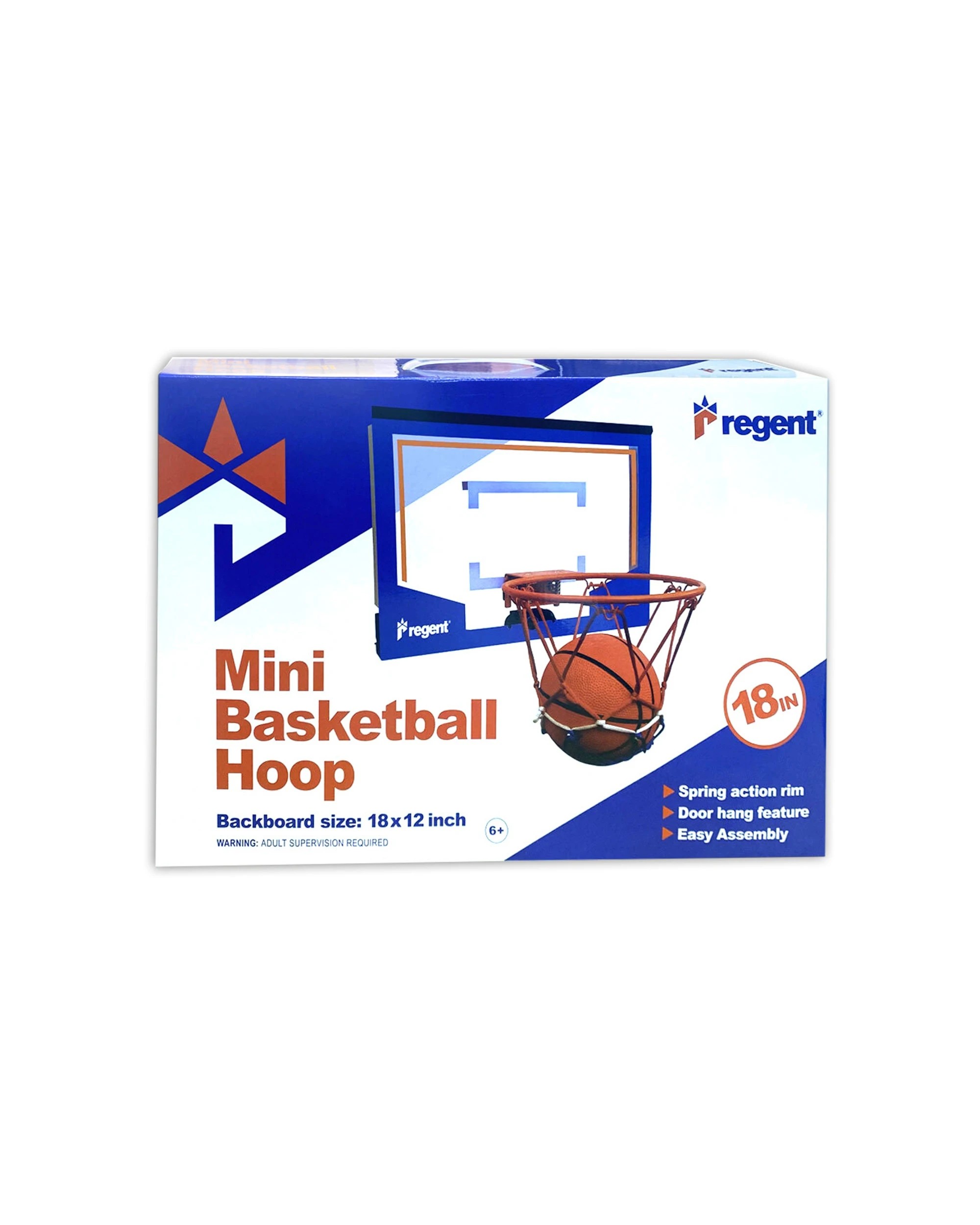 1 Regent Door Mounted Basketball Hoop With Ball Pump 18 Inch - Multi, 1 of 2