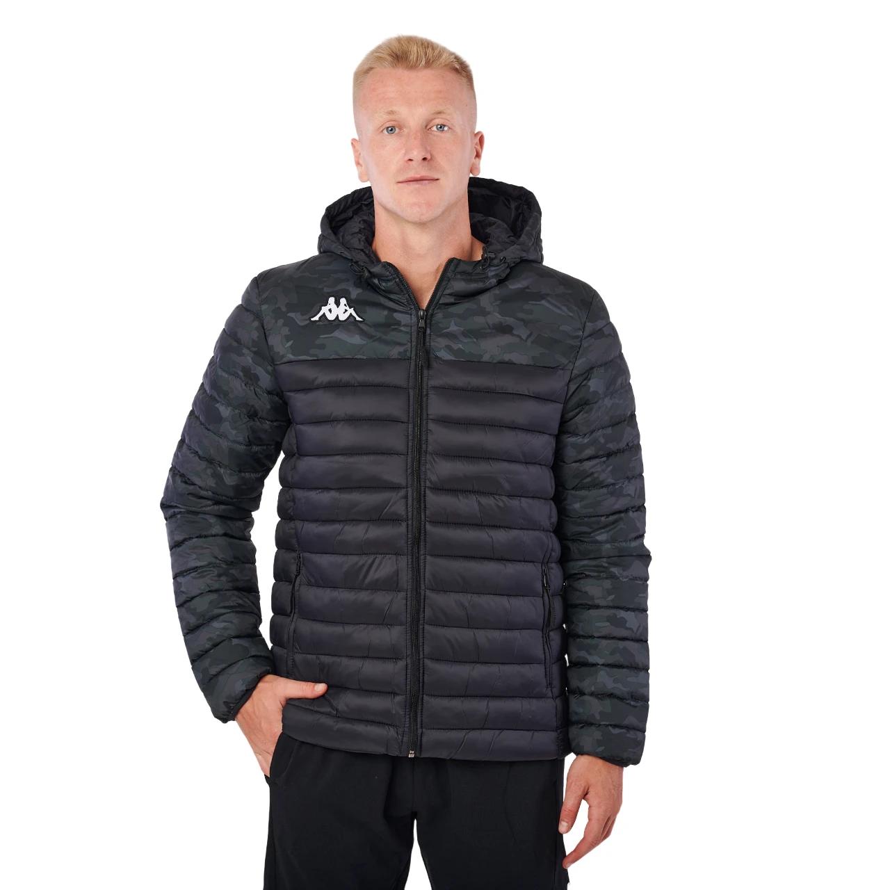 2 Kappa Mens Training Lamezio Black Camouflage Peformance Jacket BLACK CAMOUFLAGE, 2 of 6