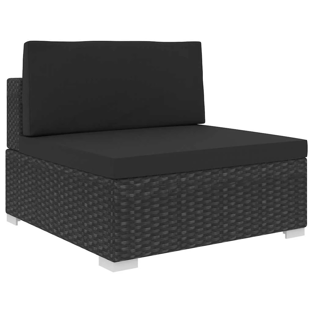 5 vidaXL Garden lounge set Modular - Black, 5 of 8