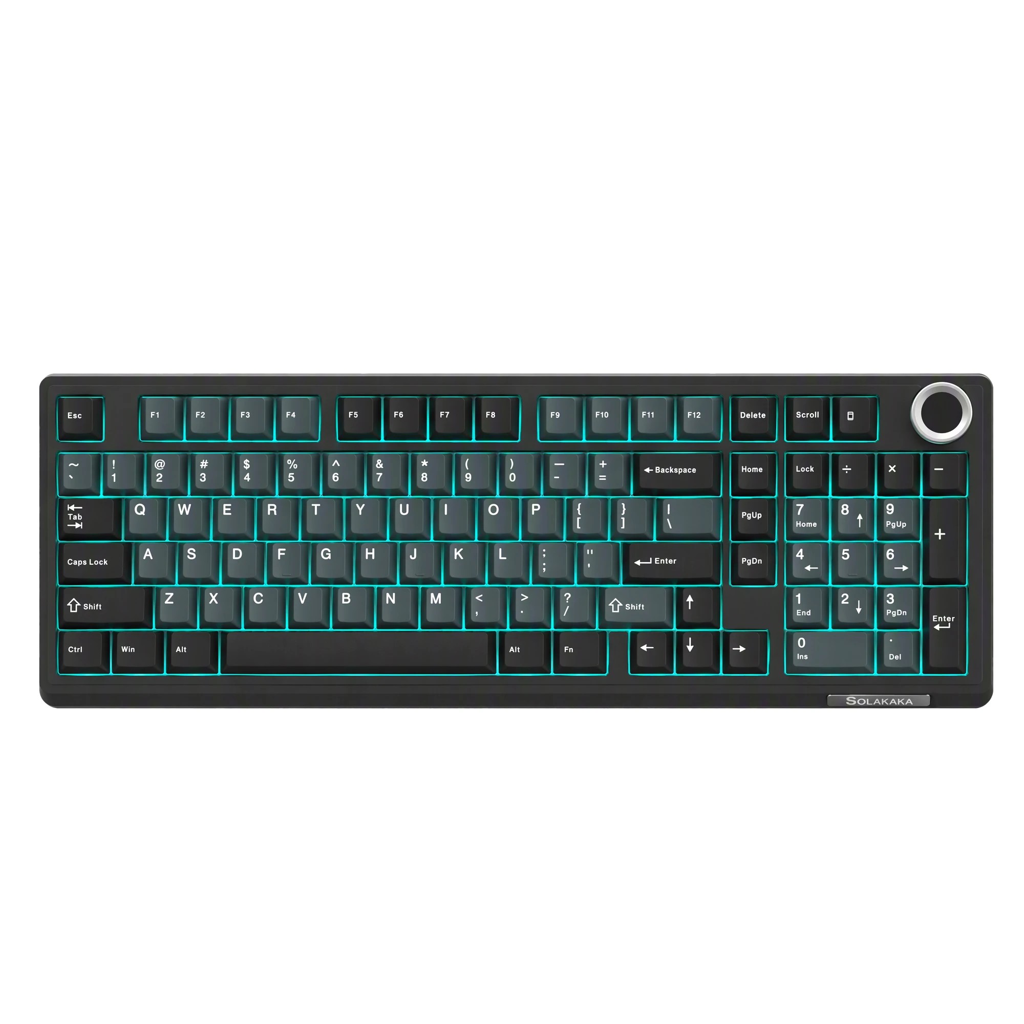 10 Solakaka Ki99 Pro 99-Key Gasket Mechanical Keyboard Tri-Mode Hot-Swap Knob - Blue, 10 of 10