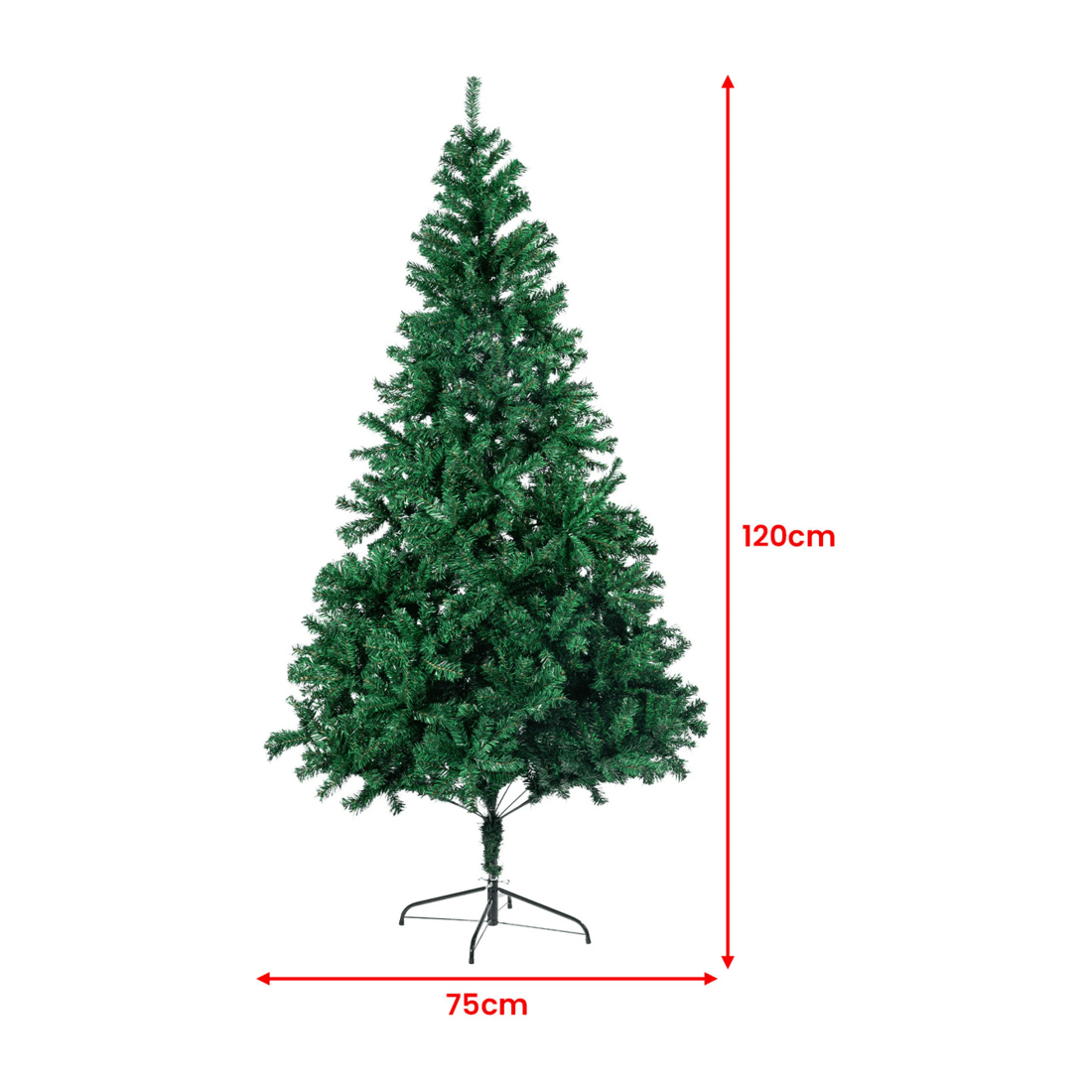 4 Christabelle Green Artificial Christmas Tree 1.2m - 300 Tips, 4 of 10