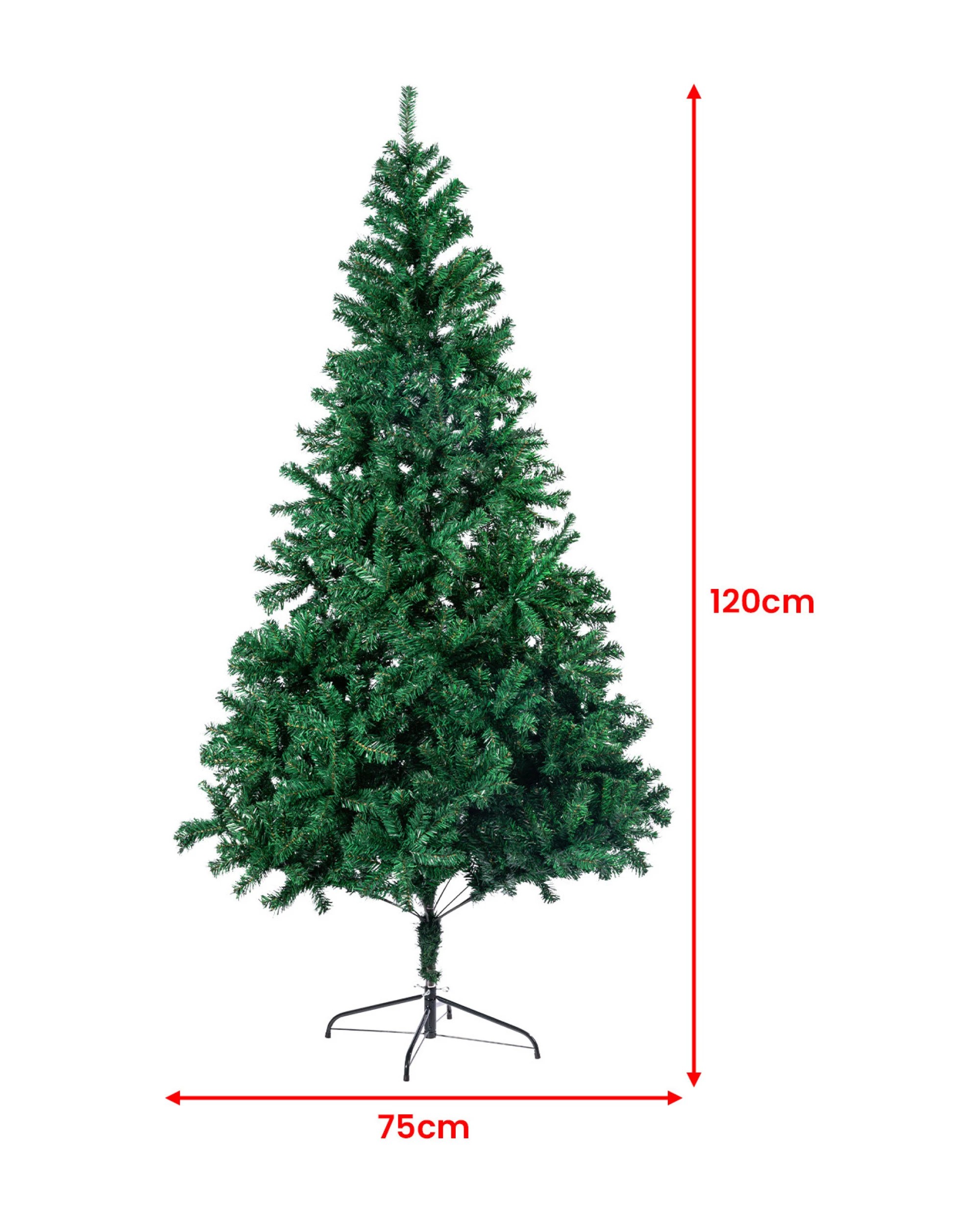 4 Christabelle Green Artificial Christmas Tree 1.2m - 300 Tips, 4 of 10