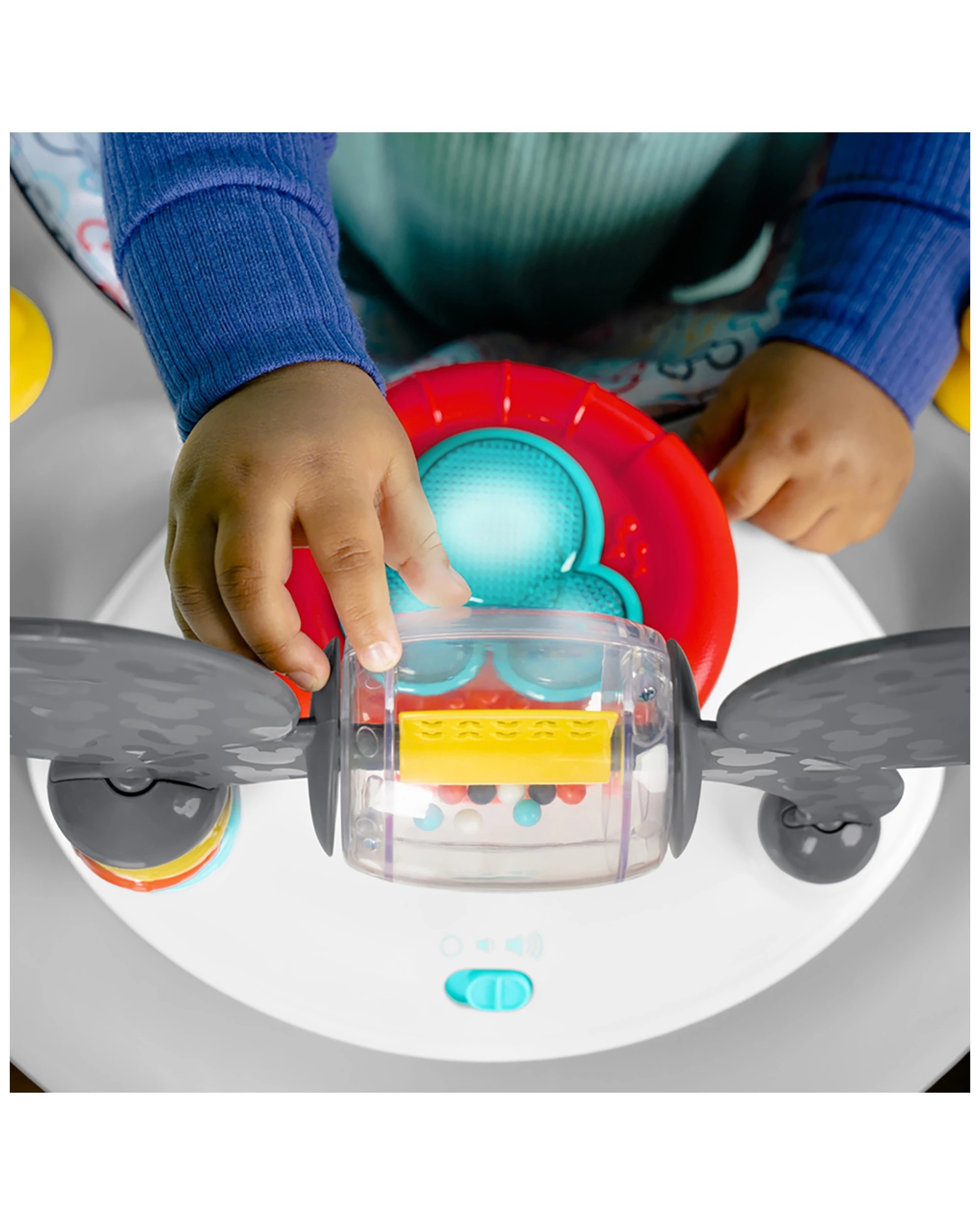 8 Bright Starts Disney Mickey Mouse Foldable Baby Walker With Music & Play Toys 6 Months+
 - Multi, 8 of 8