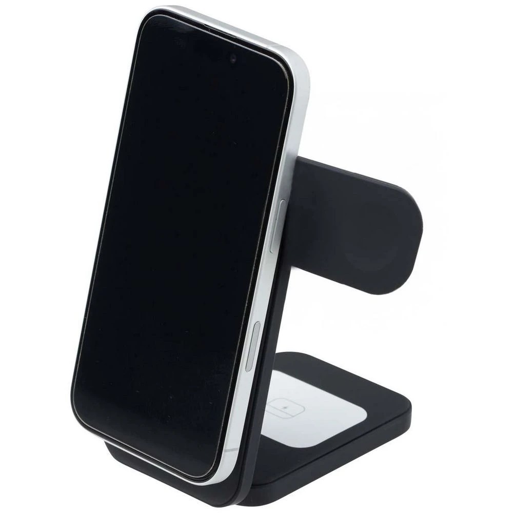 1 Otto On The Go Foldable 3 in 1 Wireless Charging Stand Black, 1 of 7
