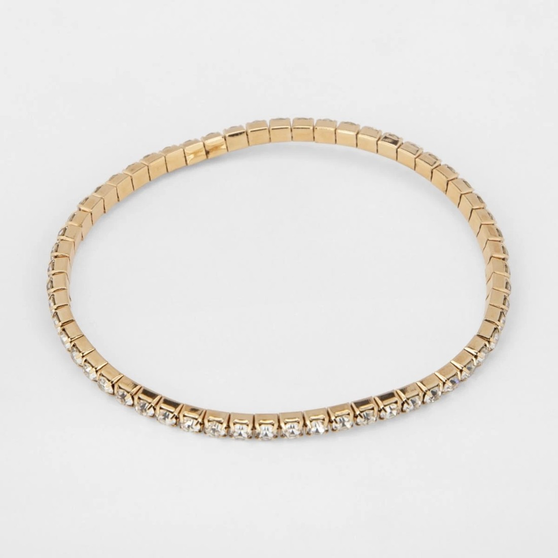 3 5 Pack Chain and Diamante Bracelet - Gold Tone, 3 of 8
