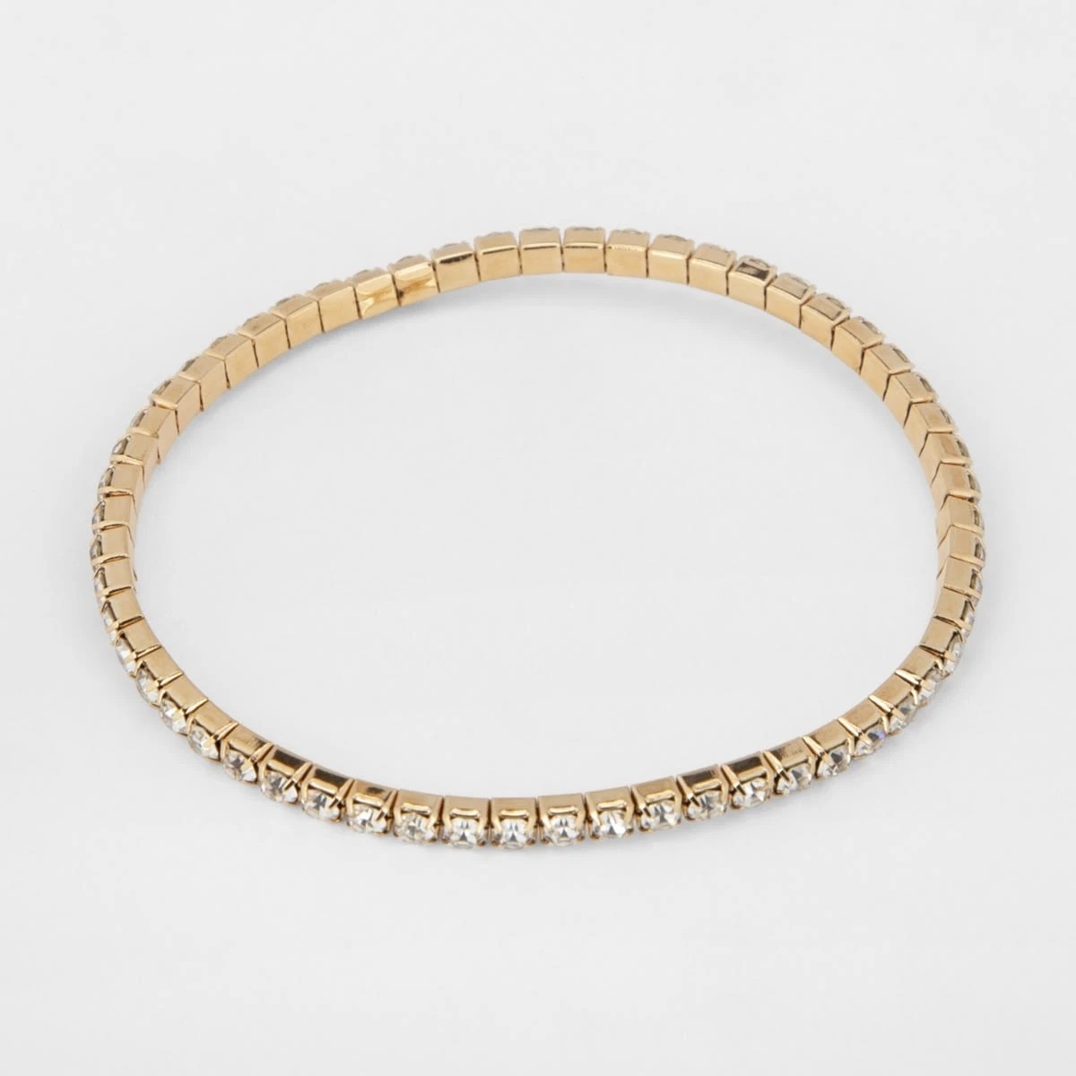 3 5 Pack Chain and Diamante Bracelet - Gold Tone, 3 of 8