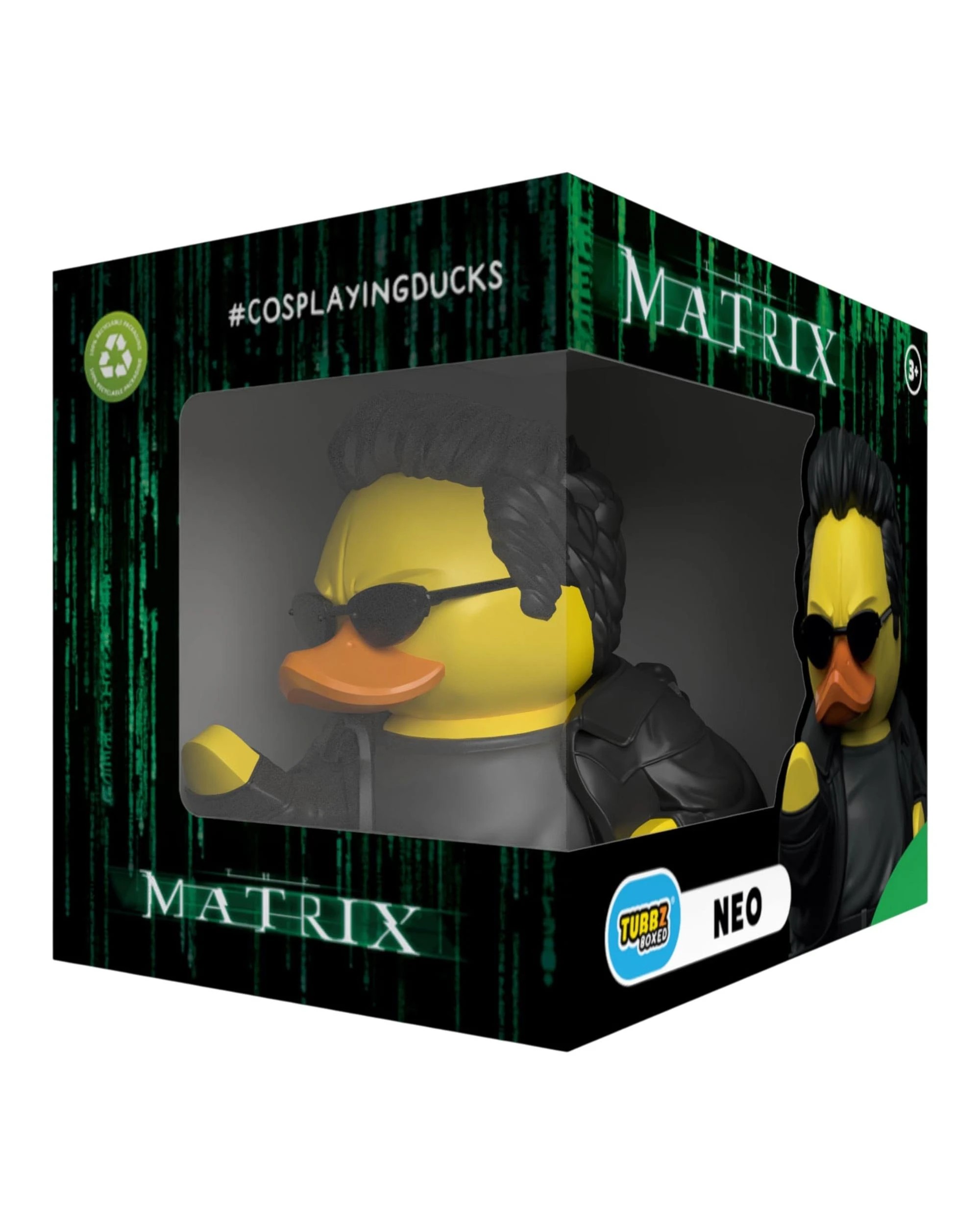1 TUBBZ The Matrix Neo Boxed Edition Cosplaying Duck Figure, 1 of 3