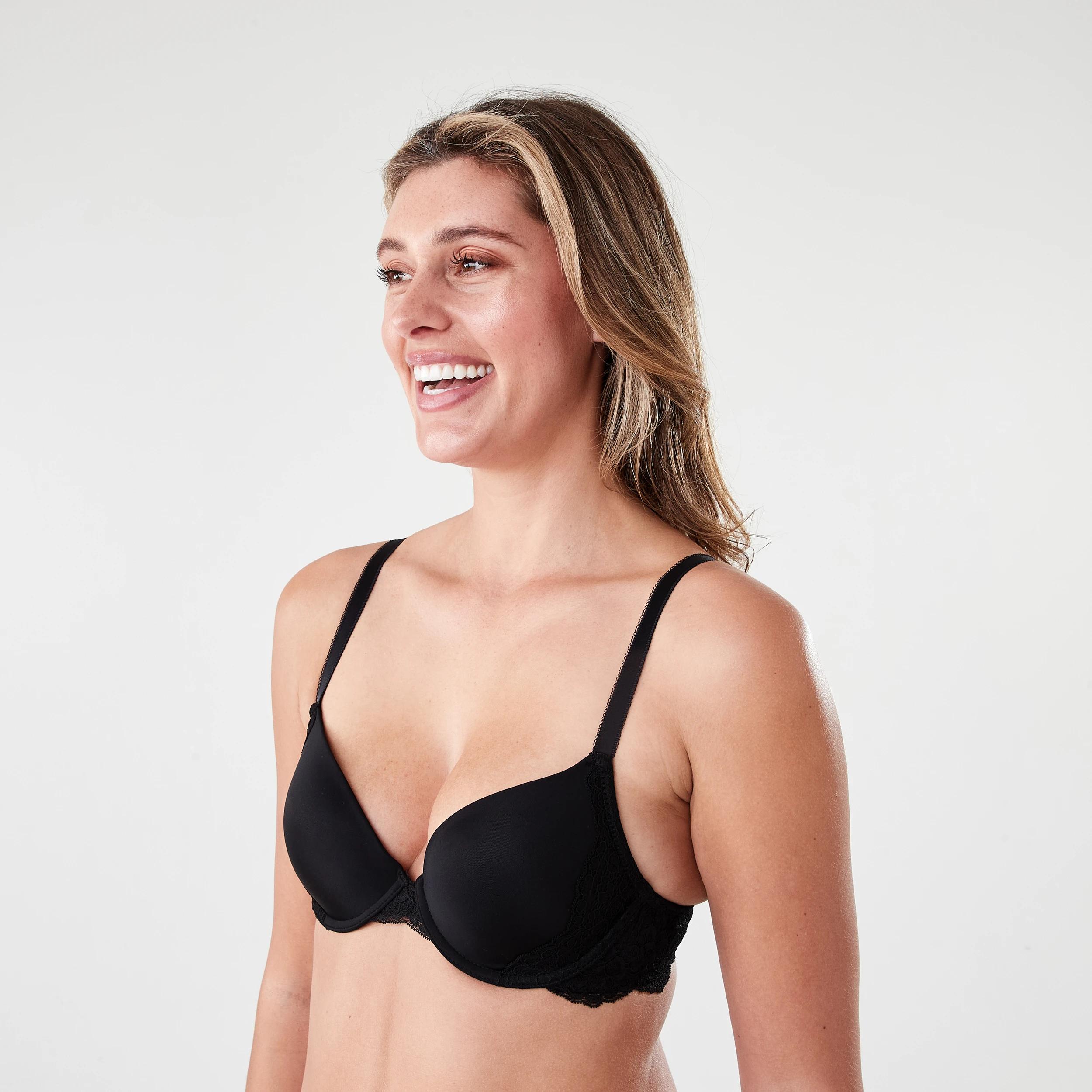 2 Lace Wing T-shirt Bra BLACK, 2 of 6