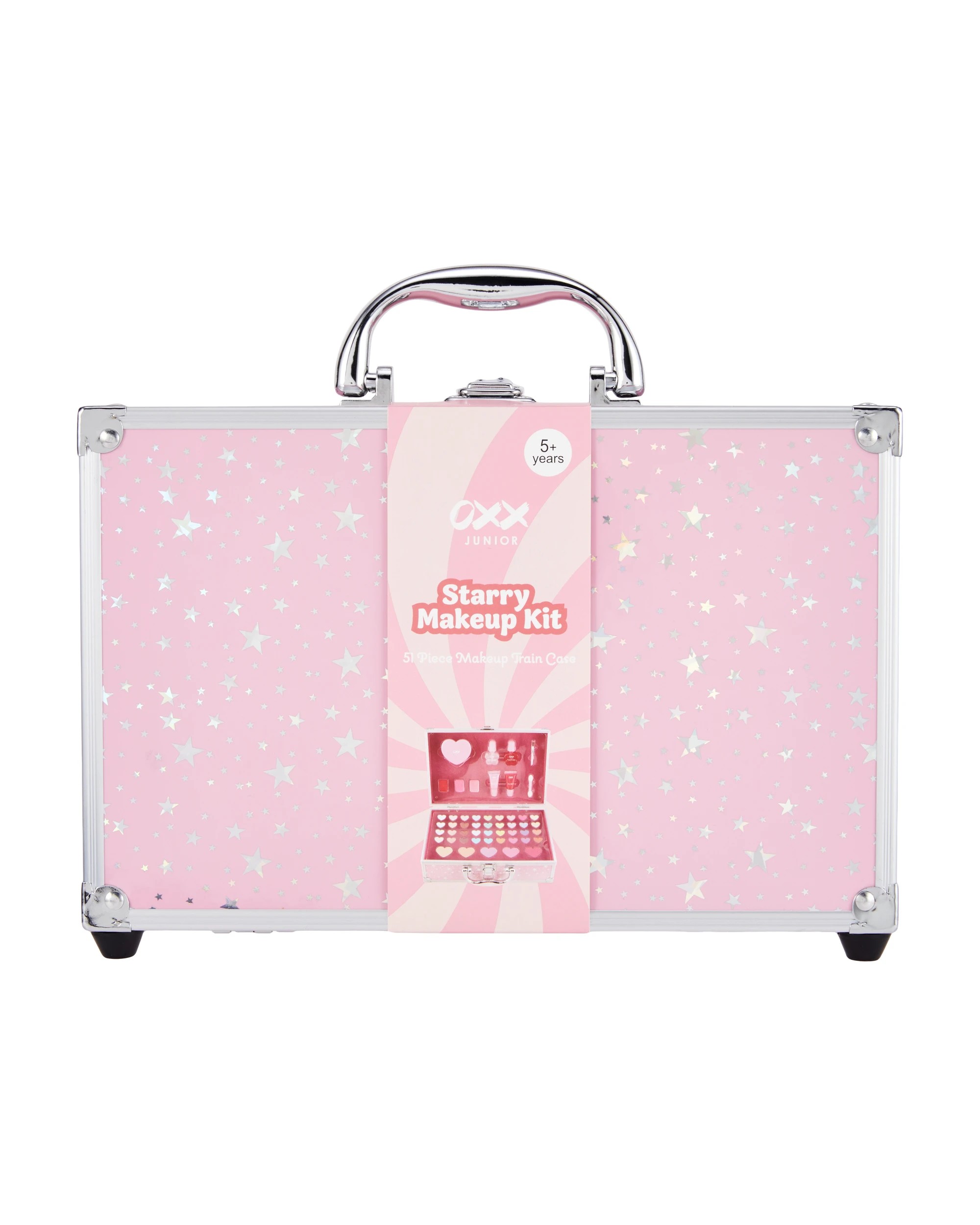 1 OXX Junior 51 Piece Starry Makeup Train Case Kit, 1 of 6