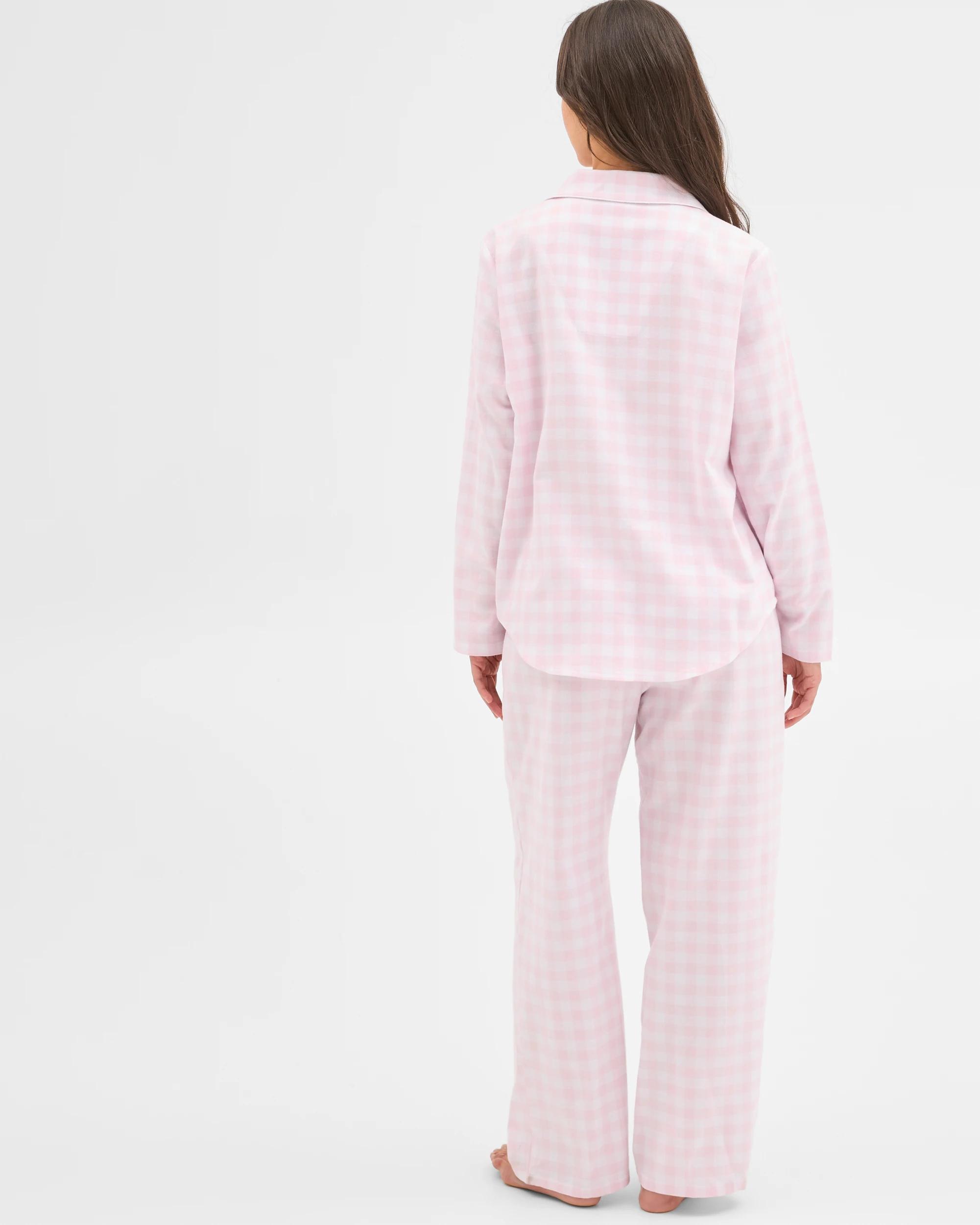 7 Target Woman Australian Cotton Flannelette Pyjama Set PINK GINGHAM, 7 of 7