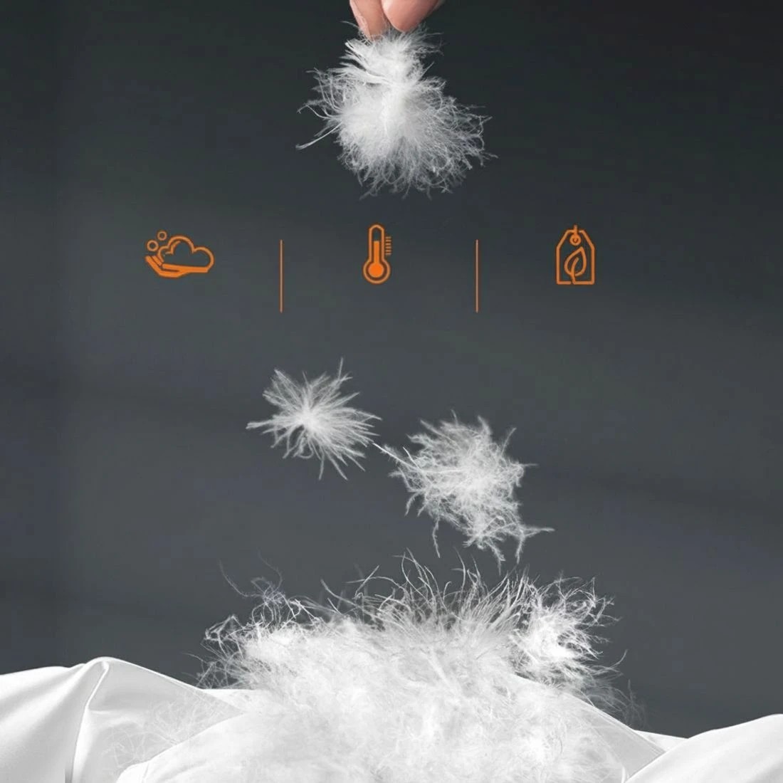 6 Giselle Bedding 800GSM Goose Down Feather Quilt Queen - Queen Bed - White, 6 of 8