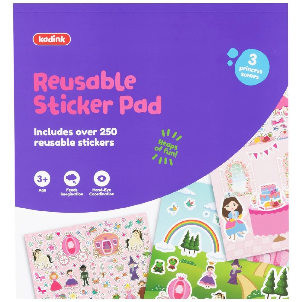 1 Kadink Reuseable Sticker Activity Pad Princess, 1 of 5