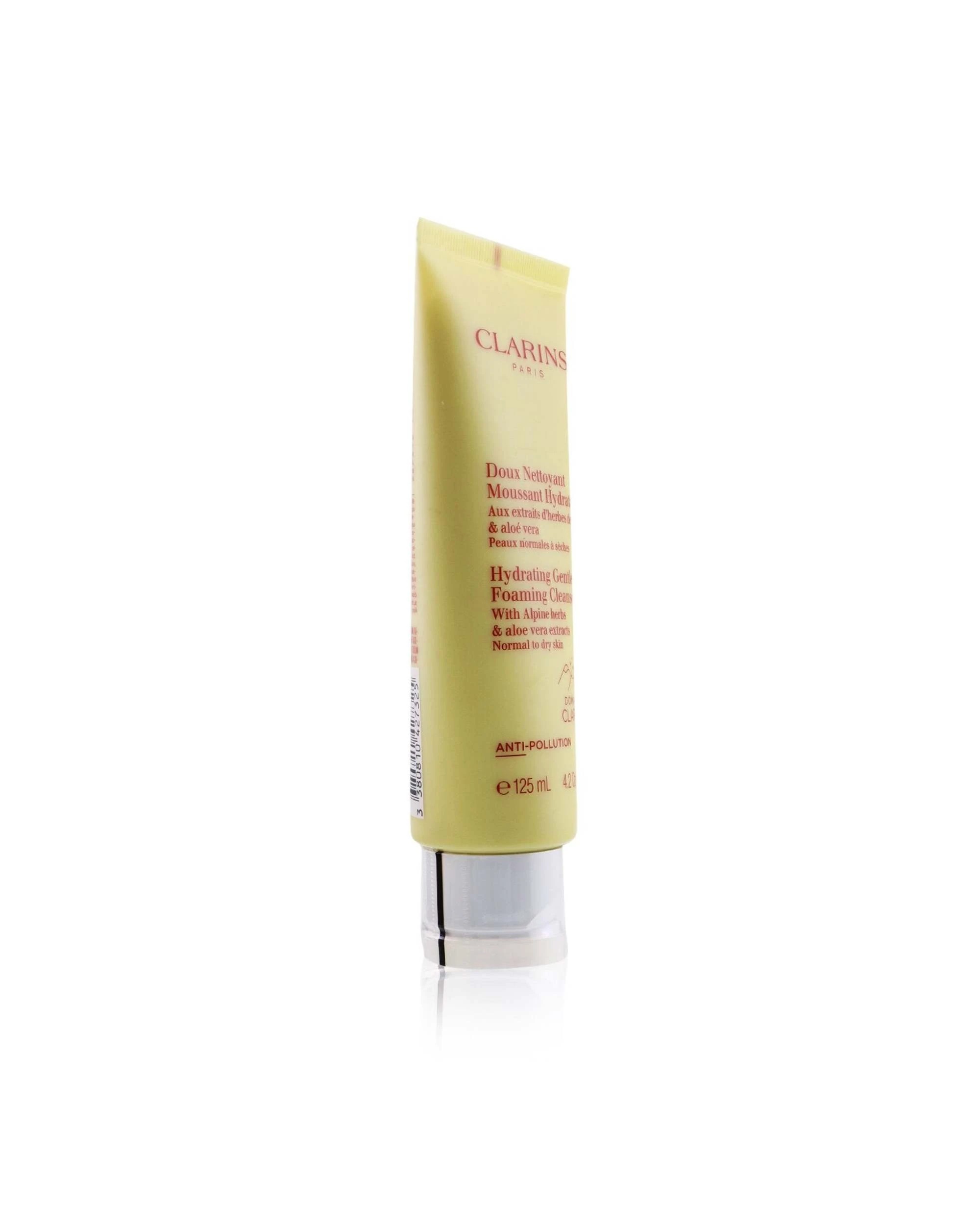2 Clarins Hydrating Gentle Foaming Cleanser with Alpine Herbs & Aloe Vera Extracts - Normal to Dry Skin  125ml/4.2oz, 2 of 3