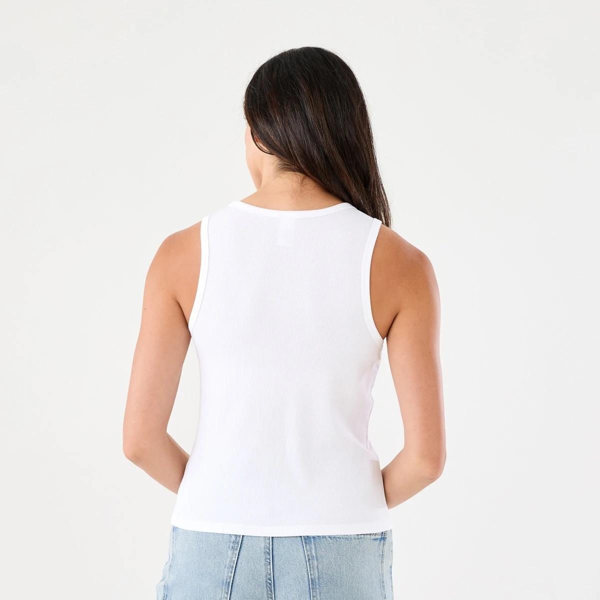 3 Sleeveless Rib Tank WHITE, 3 of 5