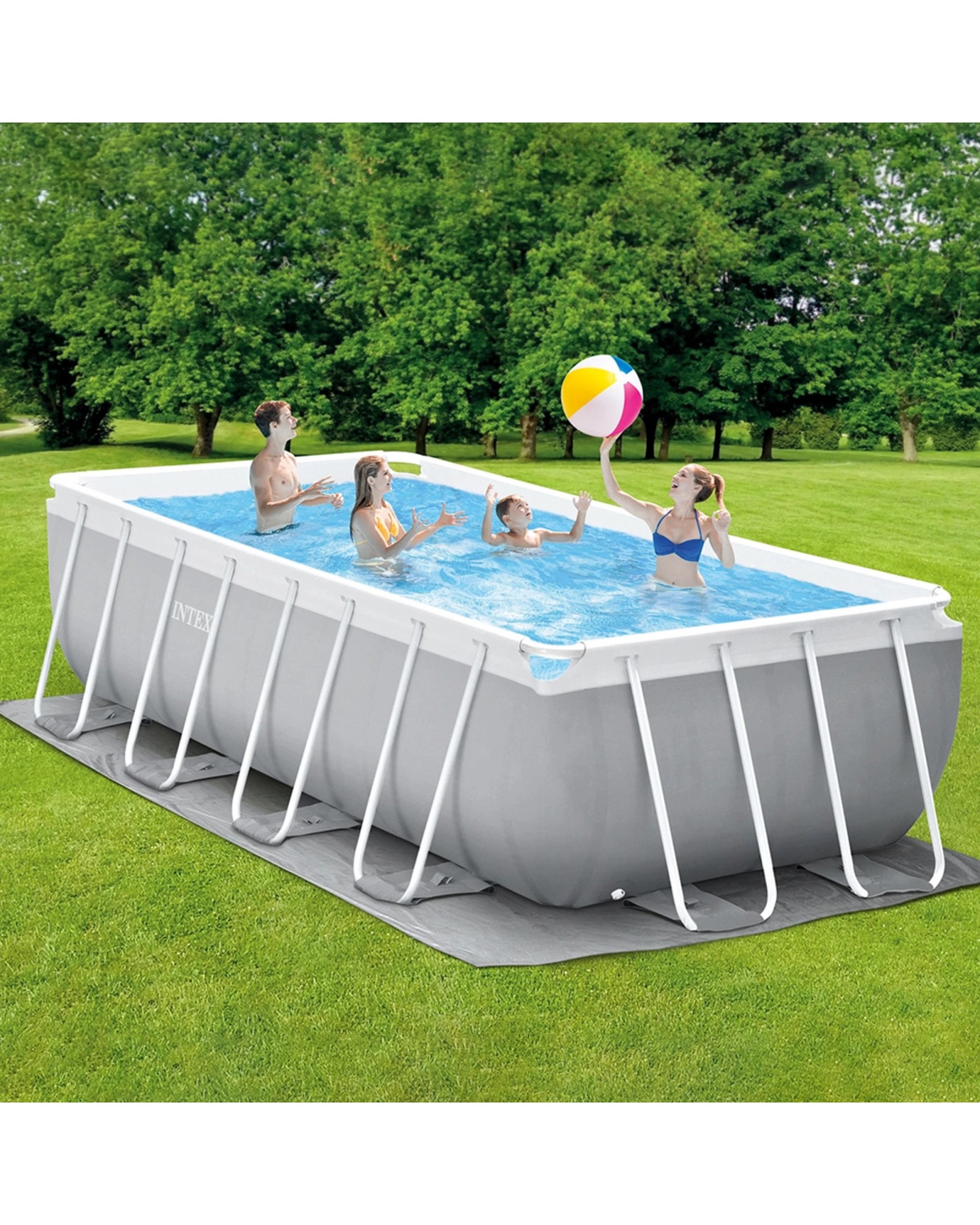 2 Intex 26784AU 3.00m x 1.75m Above Ground Swimming Pool Rectangular, 2 of 5