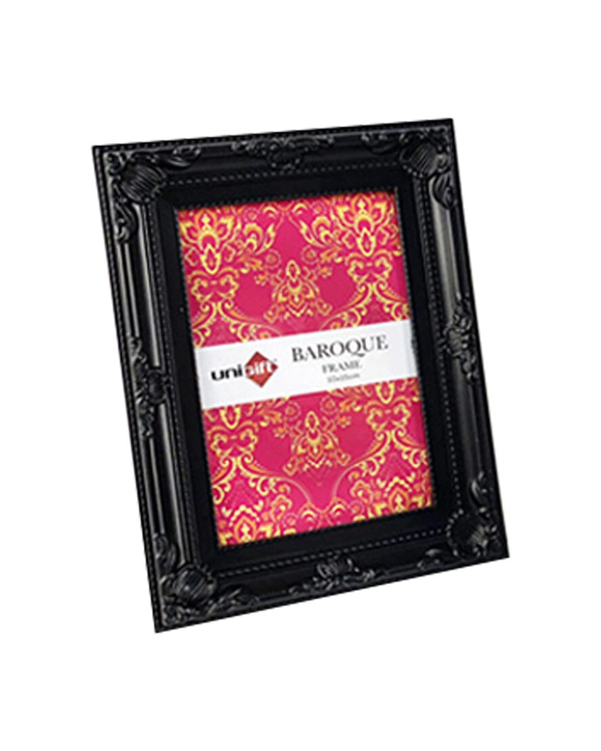 1 Unigift Baroque Photo Frame Picture Holder 10x15cm - Black, 1 of 1