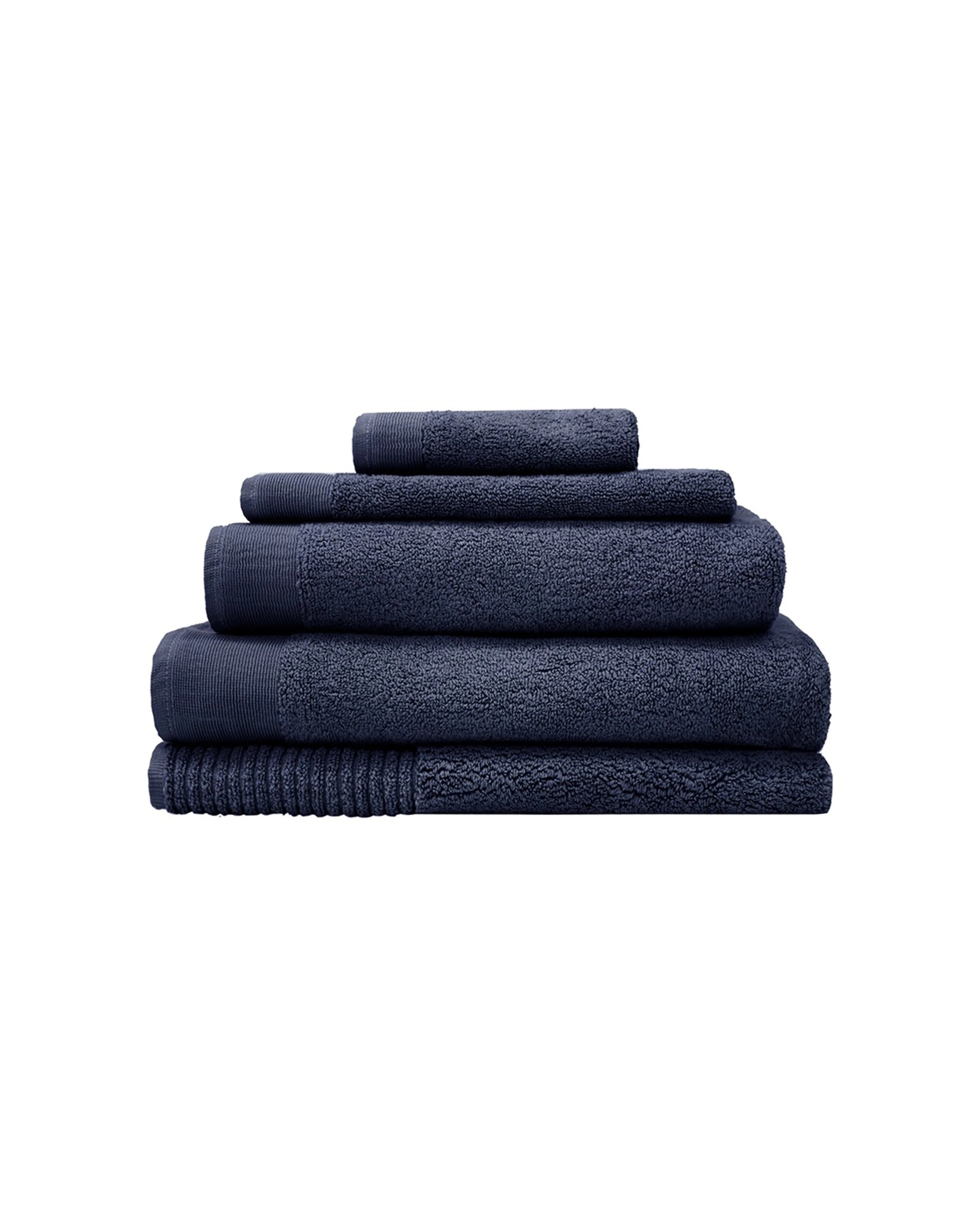 4 Bambury Elvire 600gsm Soft Absorbent Cotton Hand Towel 8PK 40x60cm - Blue, 4 of 7
