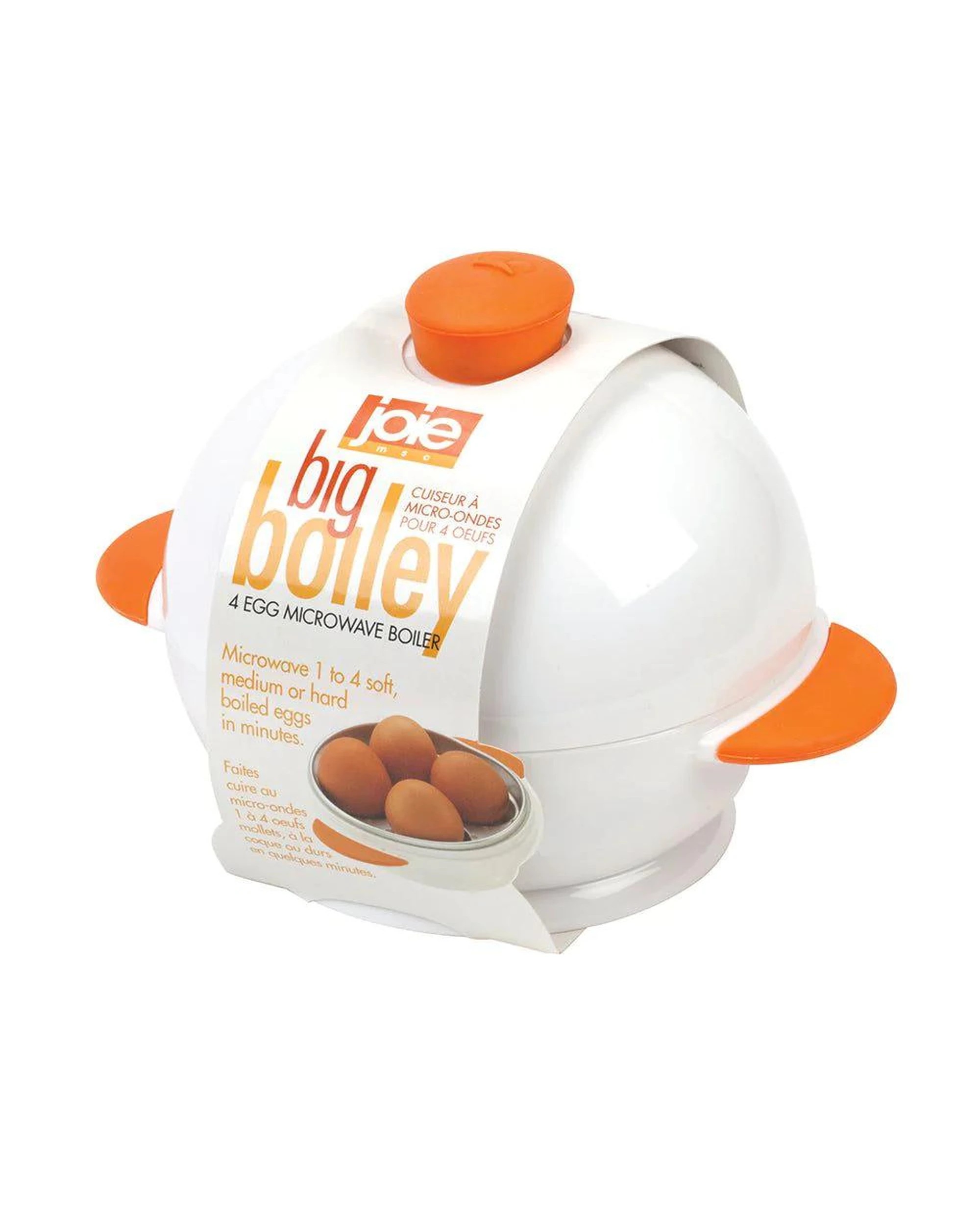 1 Joie Eggy Big Boiler Egg Microwave Boiler  4 Piece  17.8 x 13.4 x 12.7cm, 1 of 4