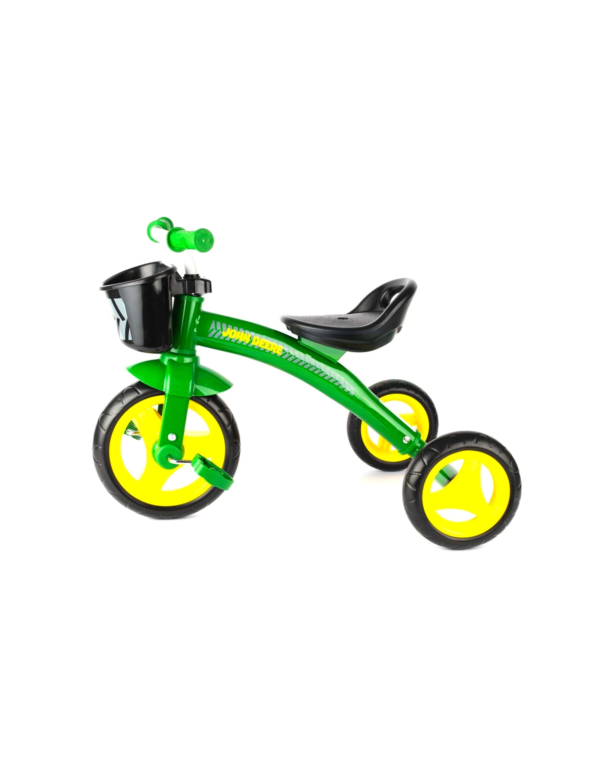 2 John Deere Kids Steel Tricycle Green With Basket 2 Years Plus Durable Ride On Trike - Green, 2 of 4
