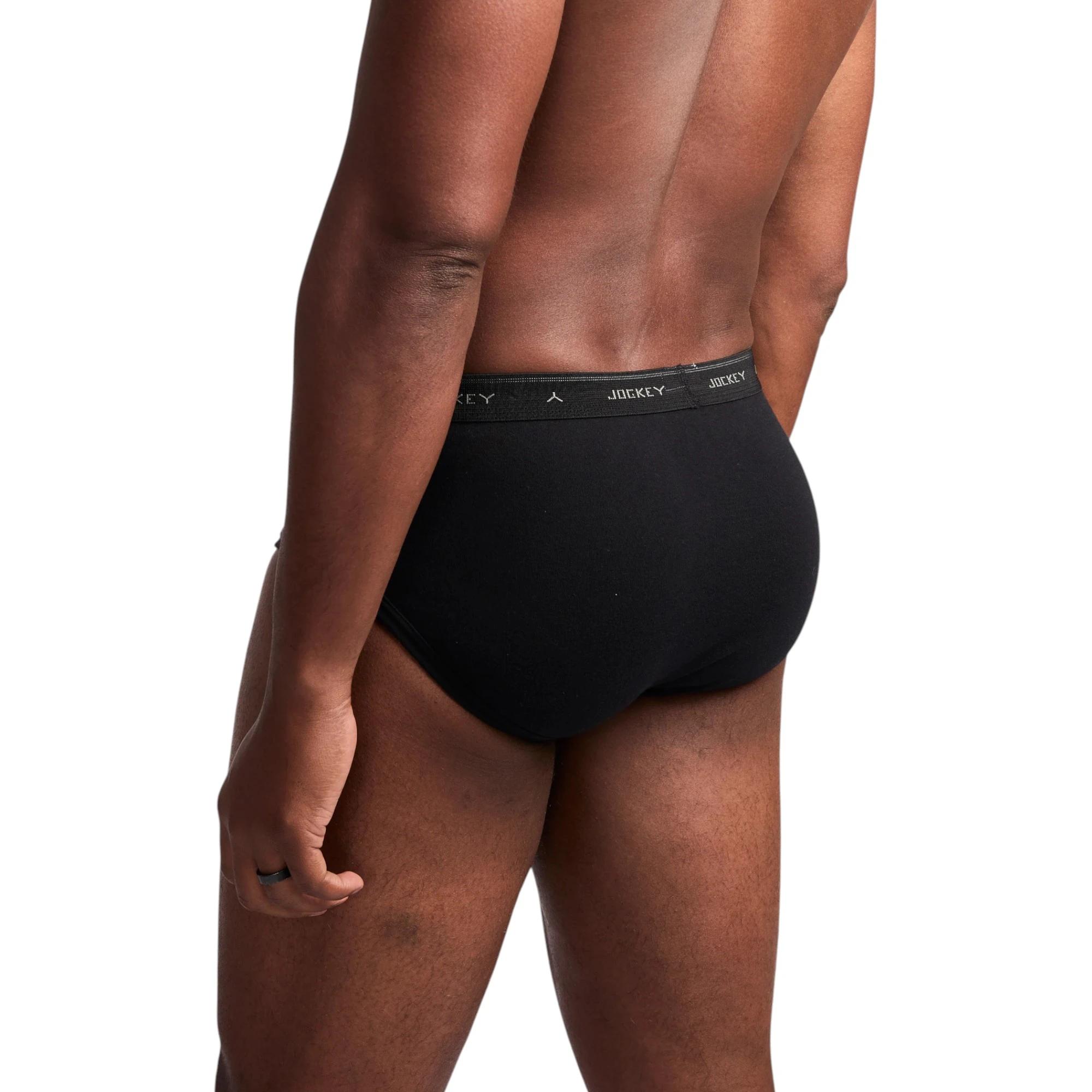 3 Jockey 6 Pack Mens Hipster Y-Front Brief Underwear BLACK, 3 of 4