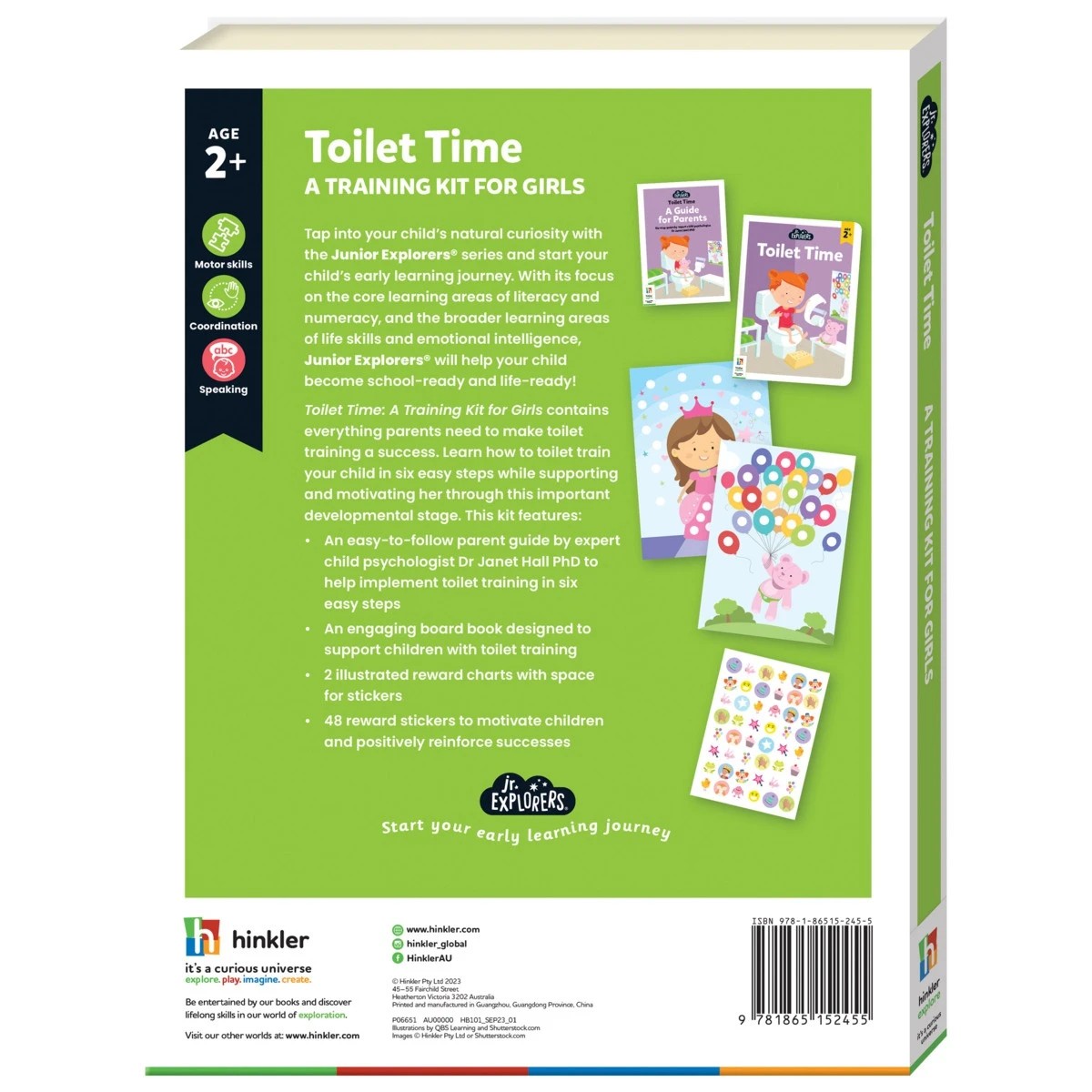 8 Junior Explorers: Toilet Time A Training Kit for Girls - Book, 8 of 8