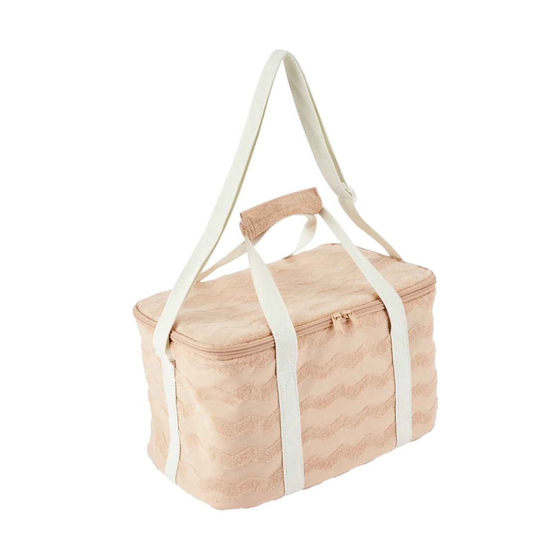 3 Terry Zig Zag Extra Large Insulated Lunch Bag - Pink, 3 of 5