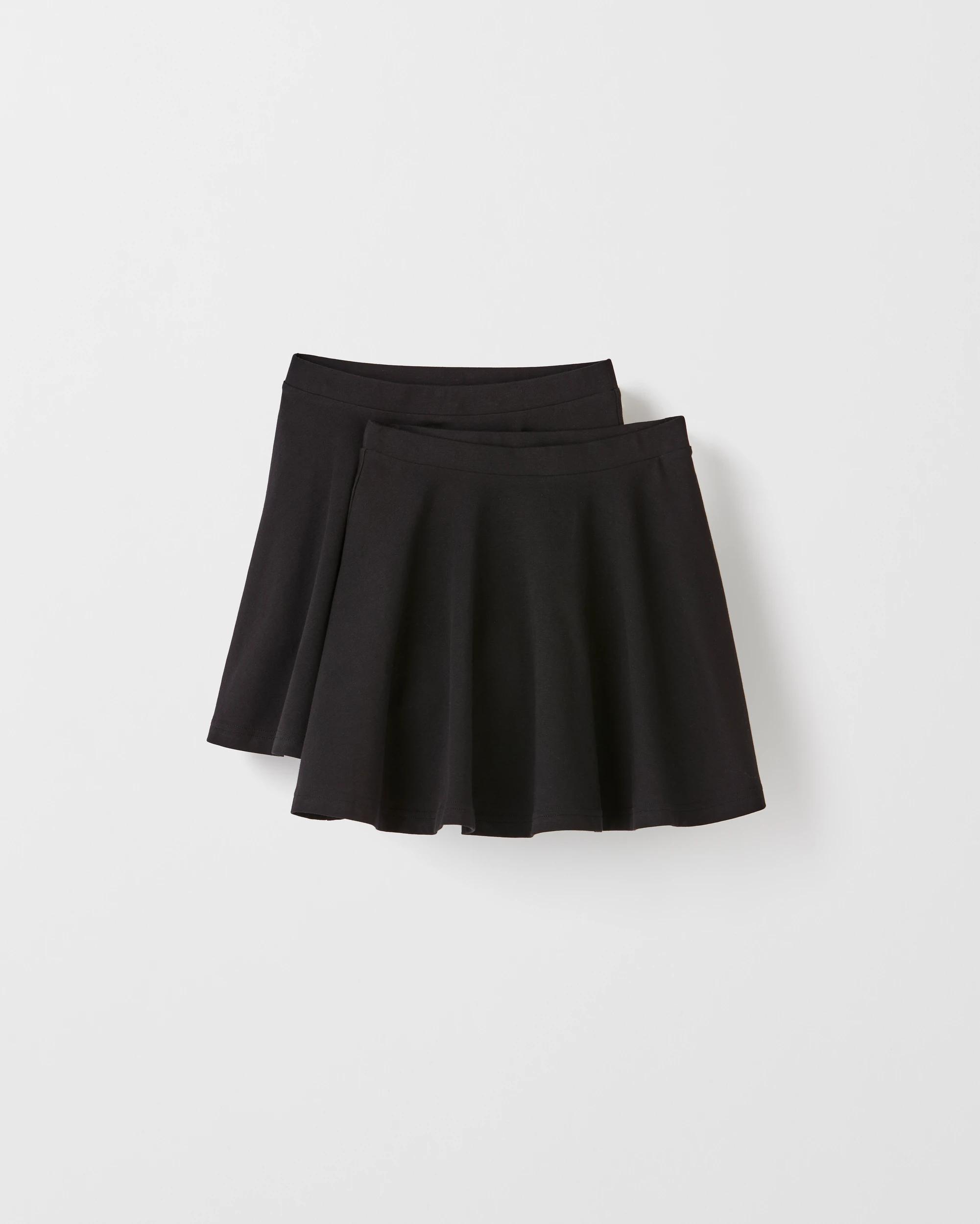 1 Target Australian Cotton Knit Skort 2 Pack BLACK, 1 of 3